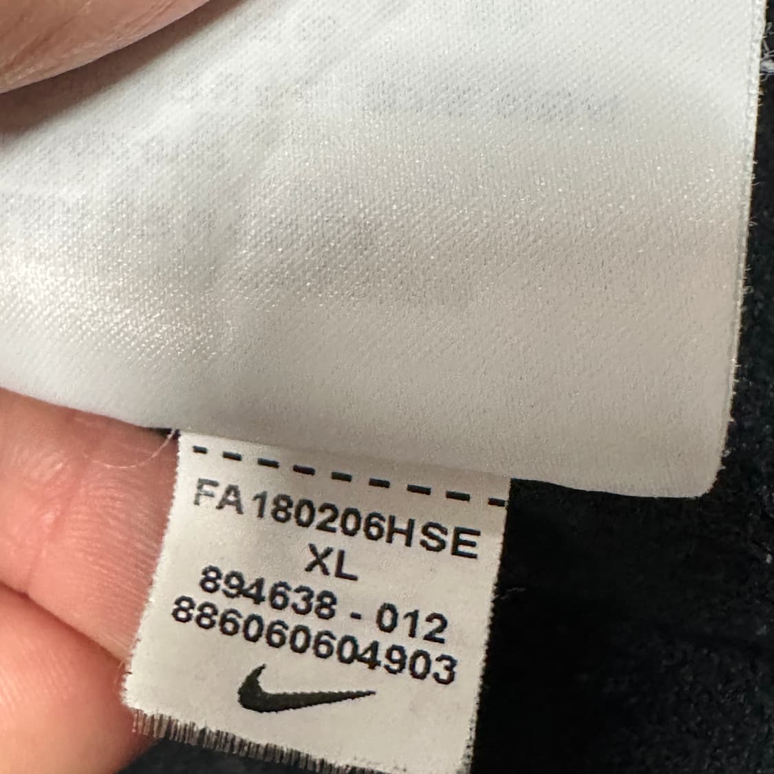 나이키 빅로고 드릴탑 블랙 XL 상품이미지4