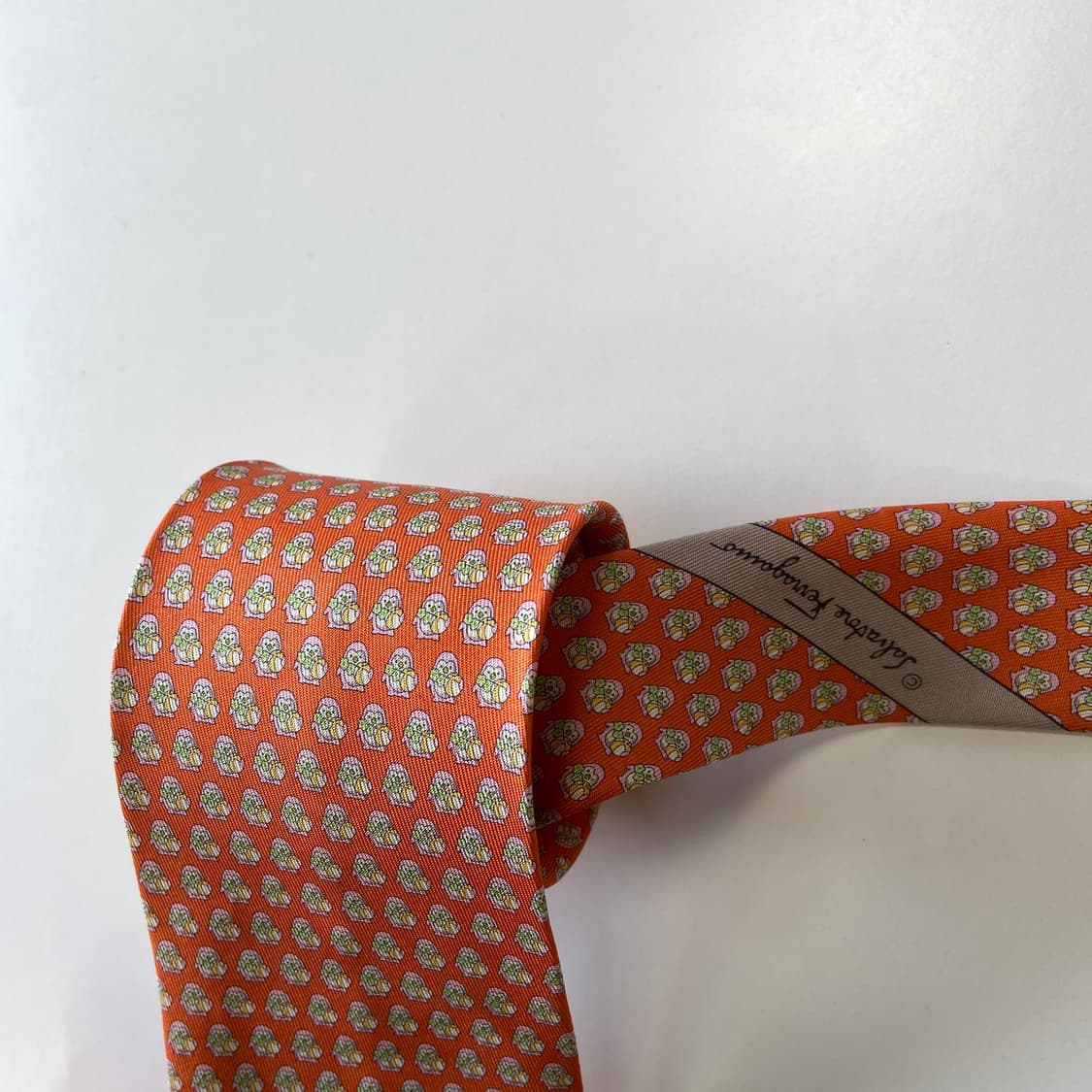 페레가모(Ferragamo) 명품 정품 넥타이 8.1cm 상품이미지5