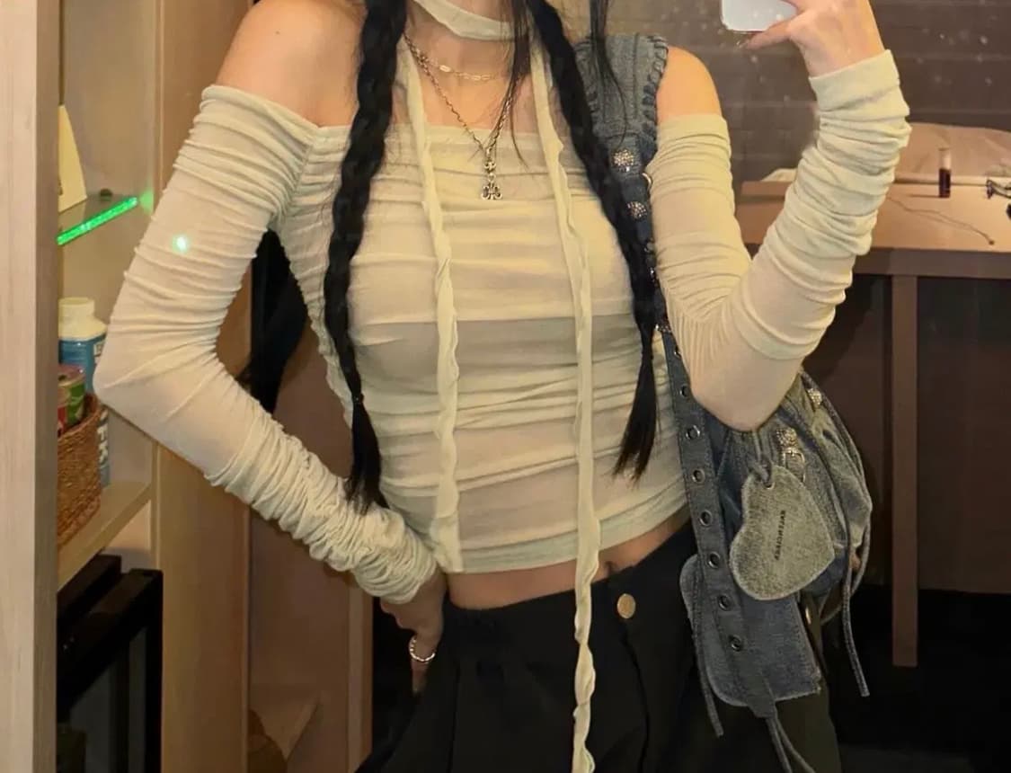 카키포인트 셔링탑 옐로우그린 상품이미지2