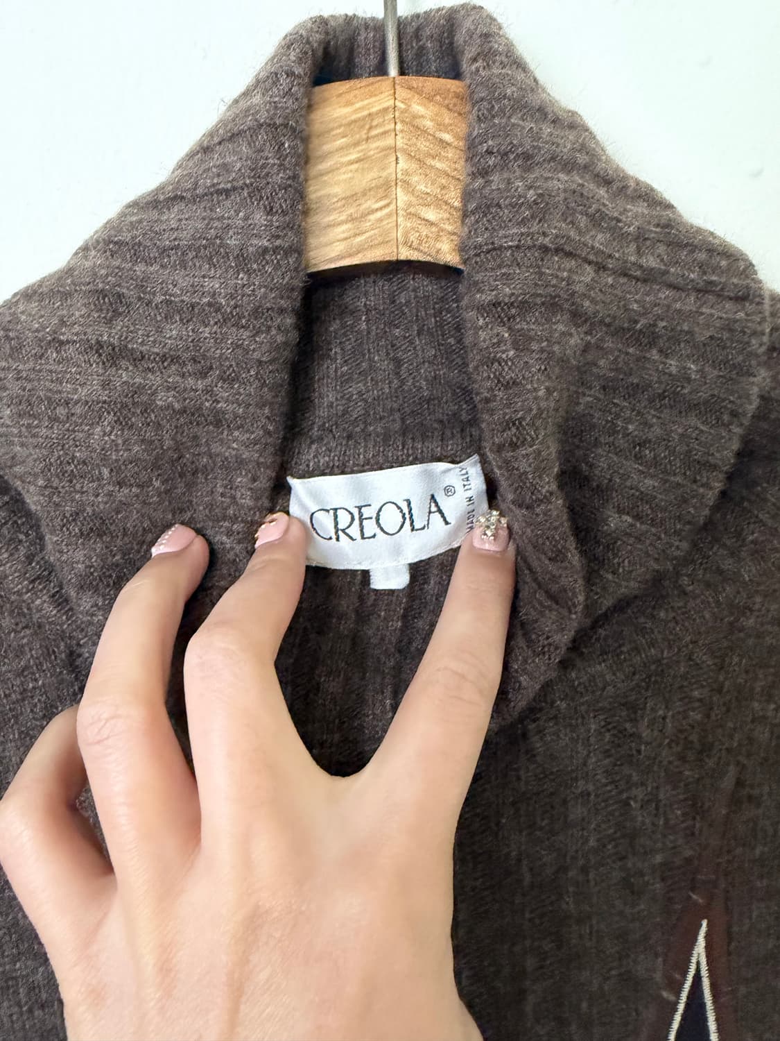 90s CREOLA 컷오프 패치 스웨터 (MADE IN ITALY) 상품이미지5
