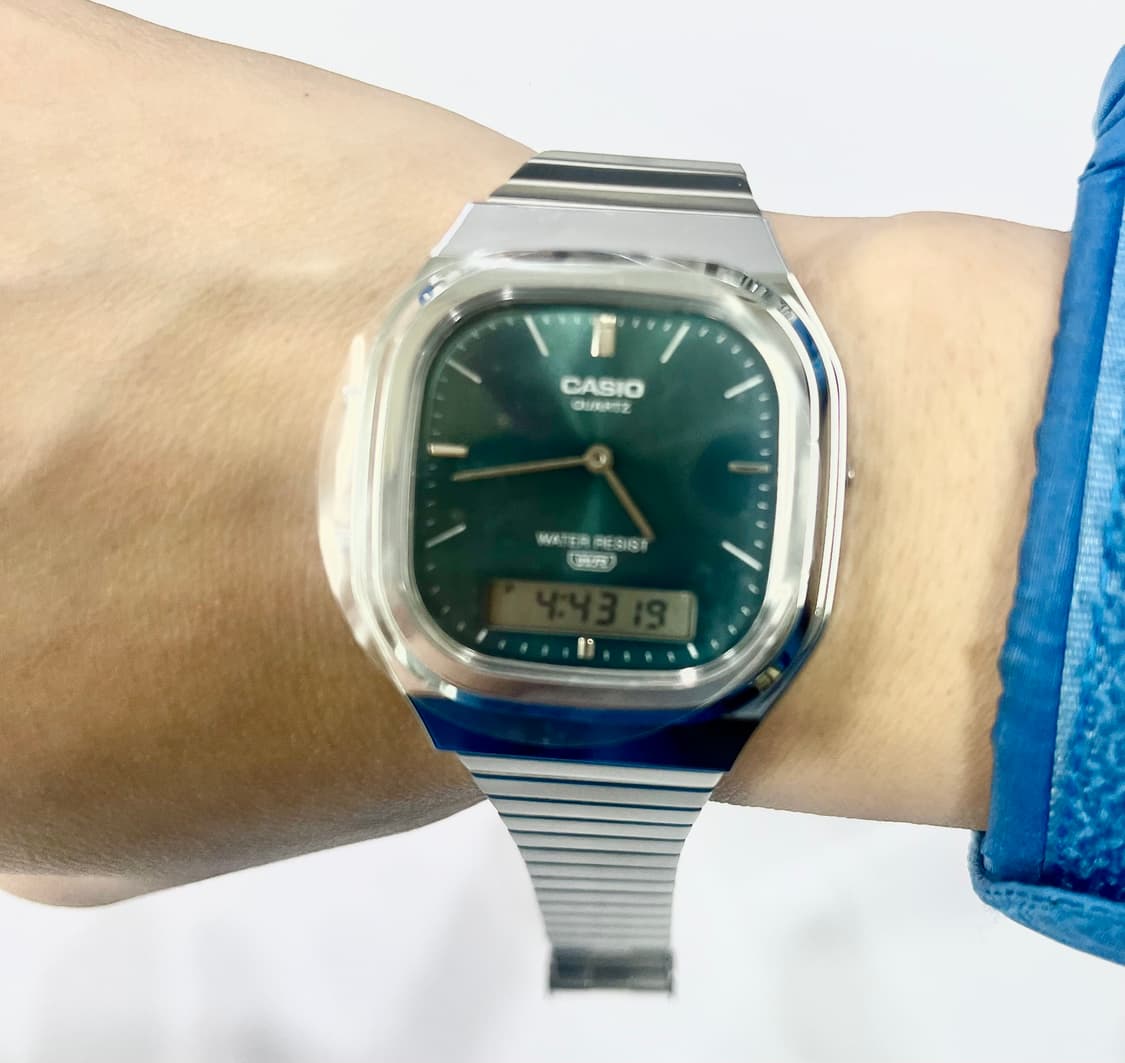 카시오 메탈 스퀘어 블루 시계 새상품 :) 상품이미지6