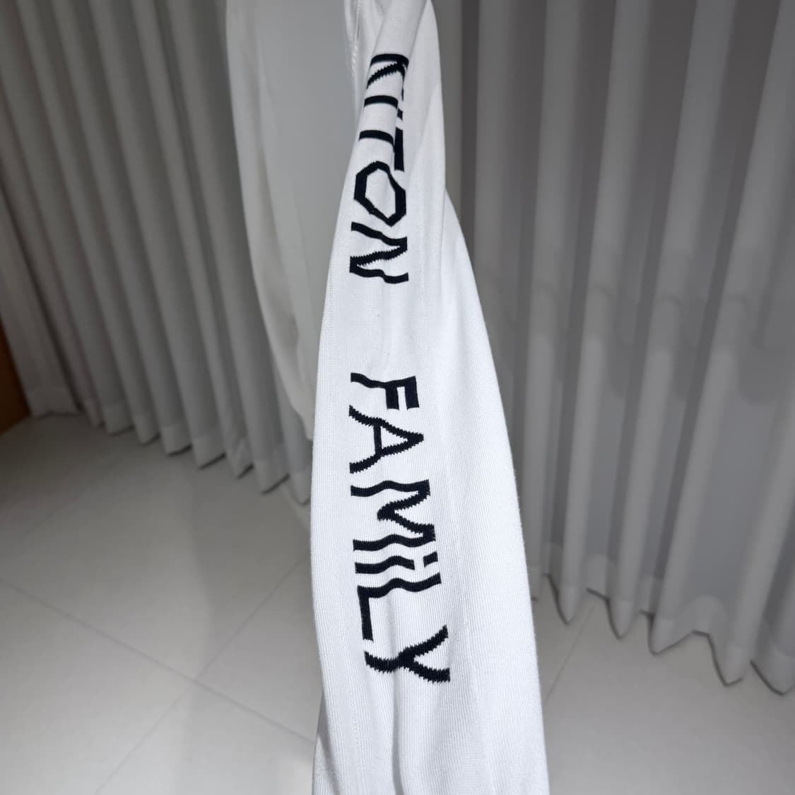 (A+/L) / 키톤 키톤패밀리 프린팅 코튼 니트 화이트 상품이미지4