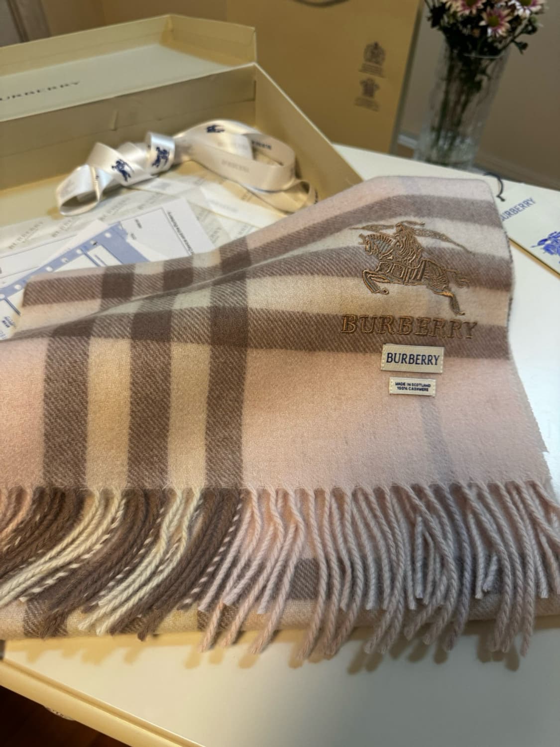 버버리숙녀 리버서블 스카프100% 램스울
 상품이미지2