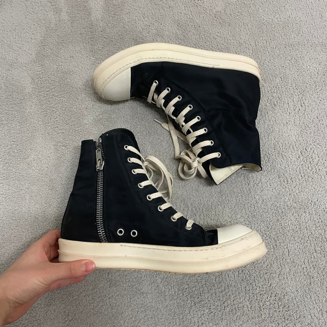 41) 릭오웬스 다크쉐도우 나일론 라몬즈 릭컨 하이탑 상품이미지2