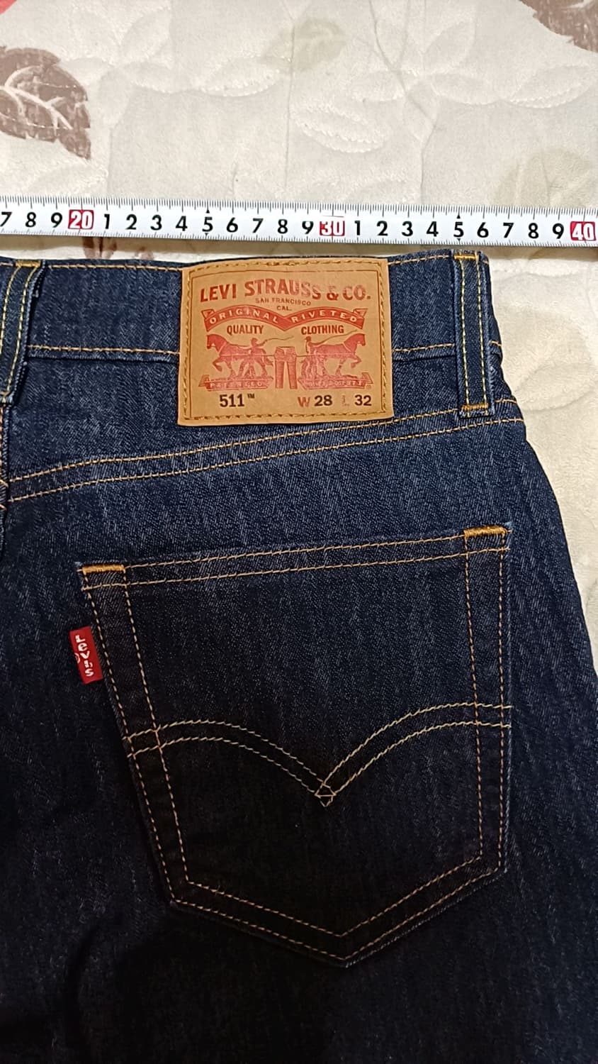 리바이스 얇은스판청바지 28인치 기장105 상품이미지8