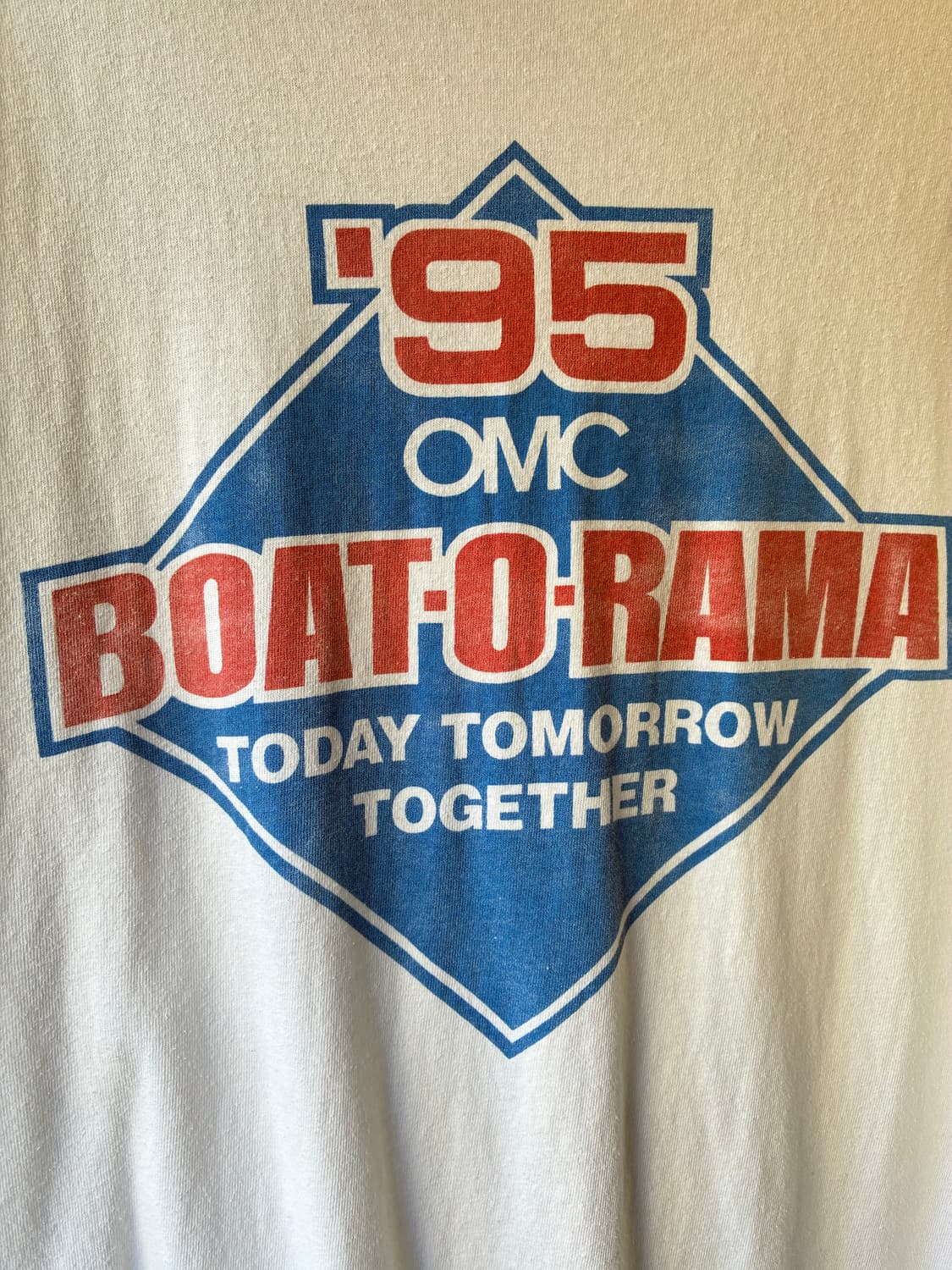 90s OMC BOAT-O-RAMA T-shirt Made in USA 상품이미지3