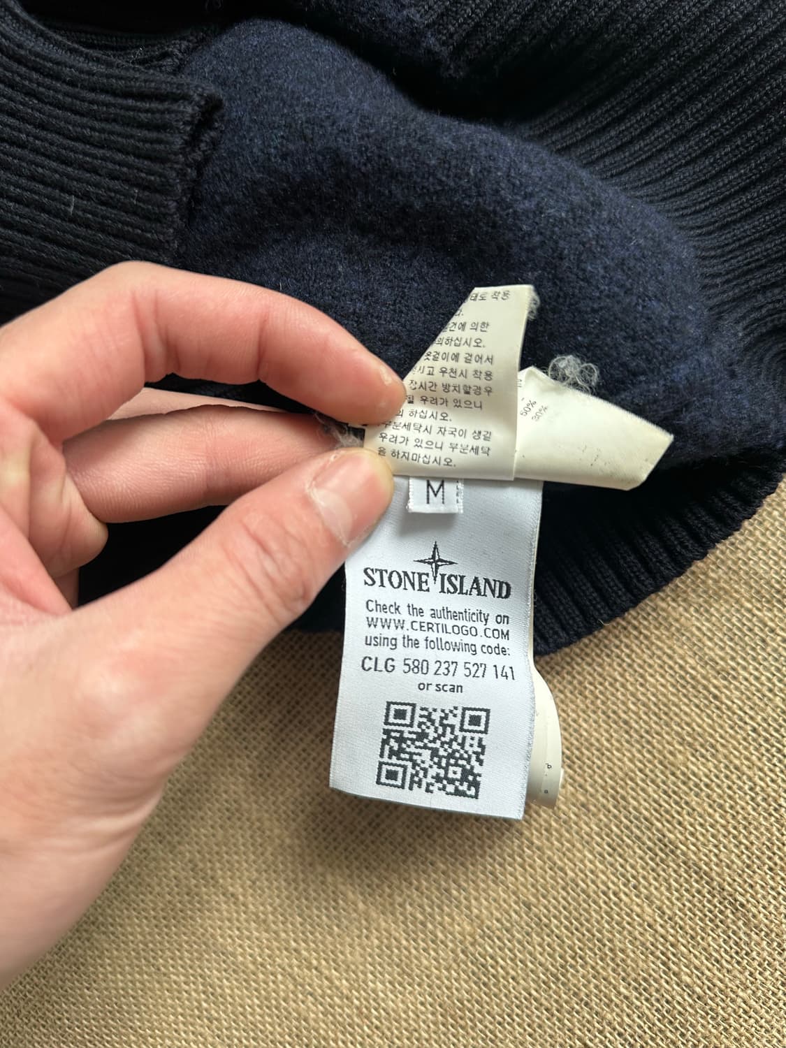 스톤아일랜드 니트 네이비 M(90-95) 상품이미지9