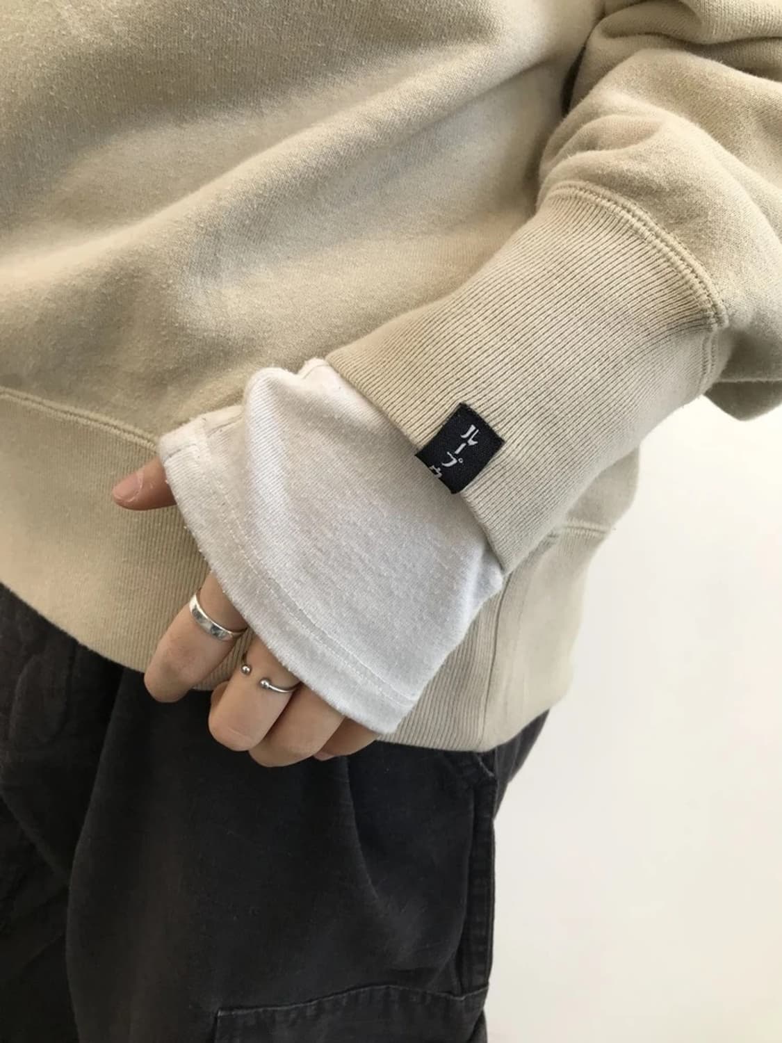 MHL Loopback Beige Sweatshirt 상품이미지3