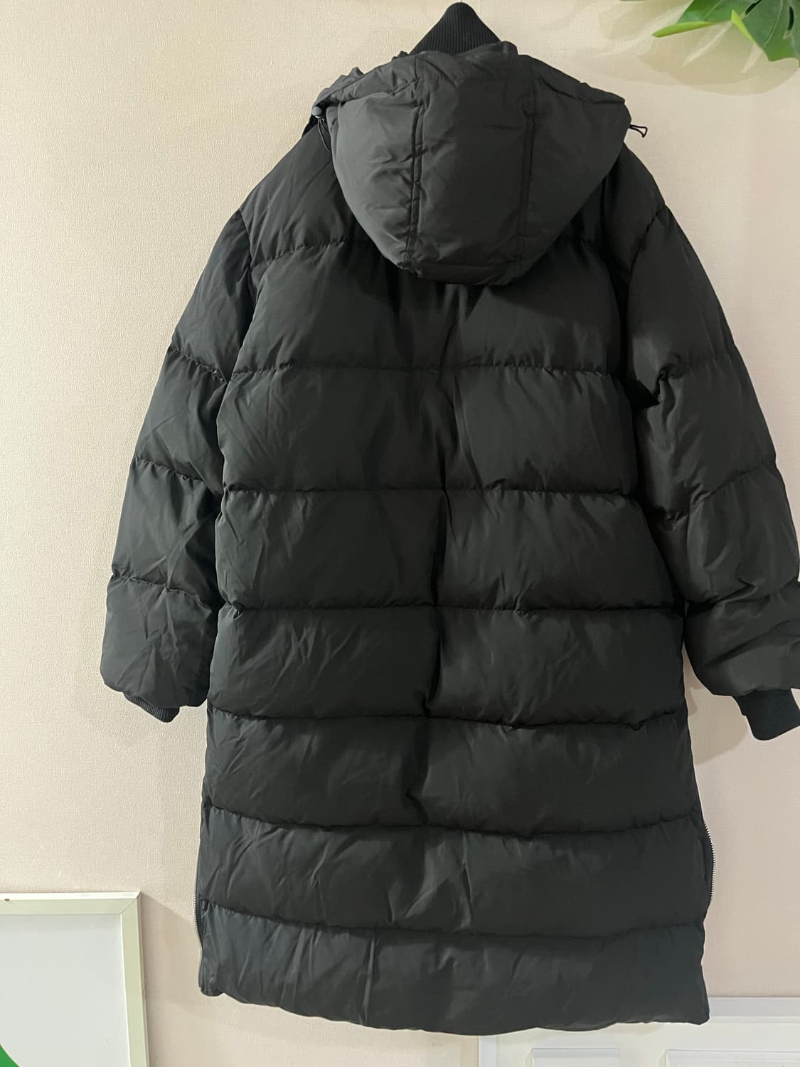 블랙오리털롱패딩 상품이미지8