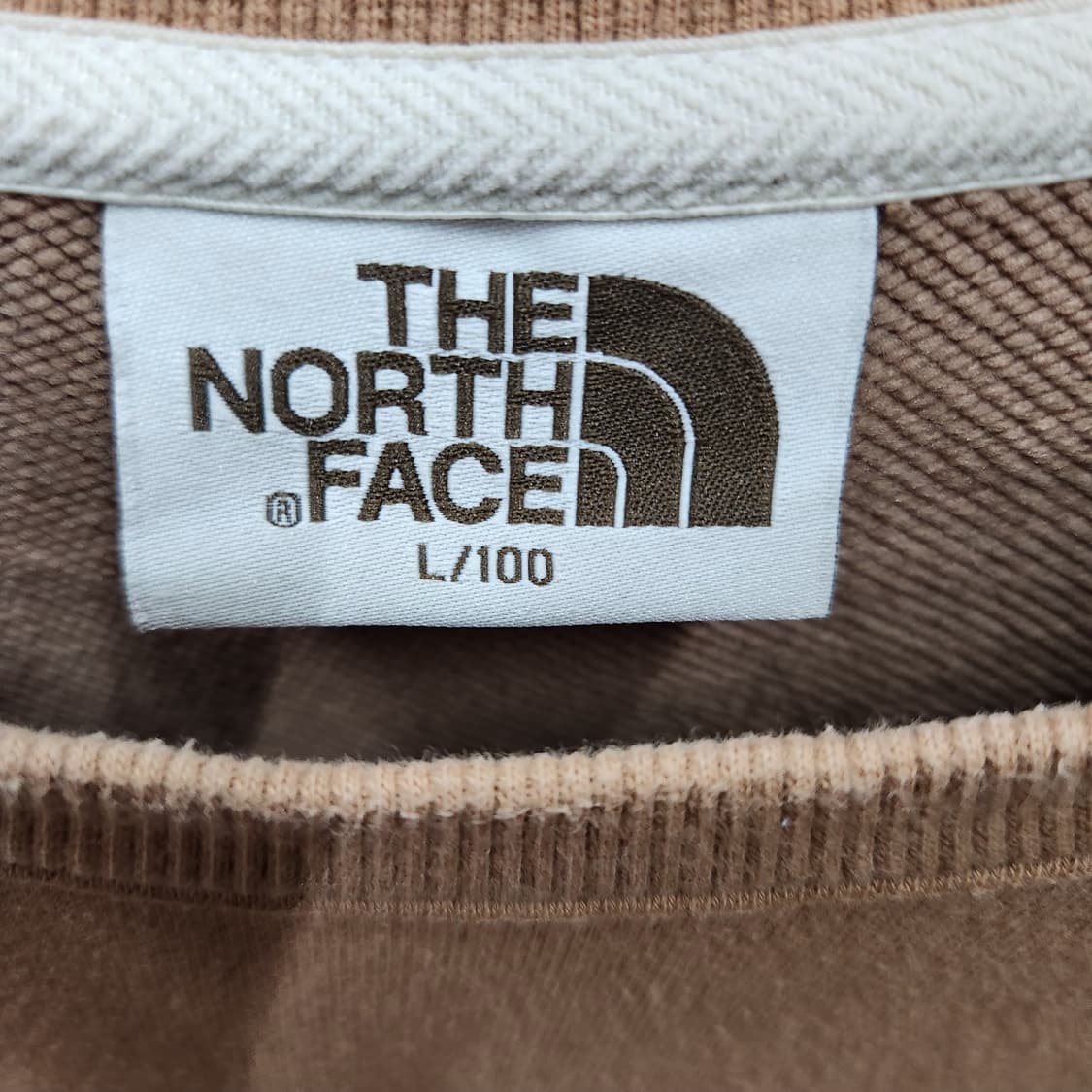 노스페이스 로고 자수/와펜 맨투맨 L(XL) 상품이미지5