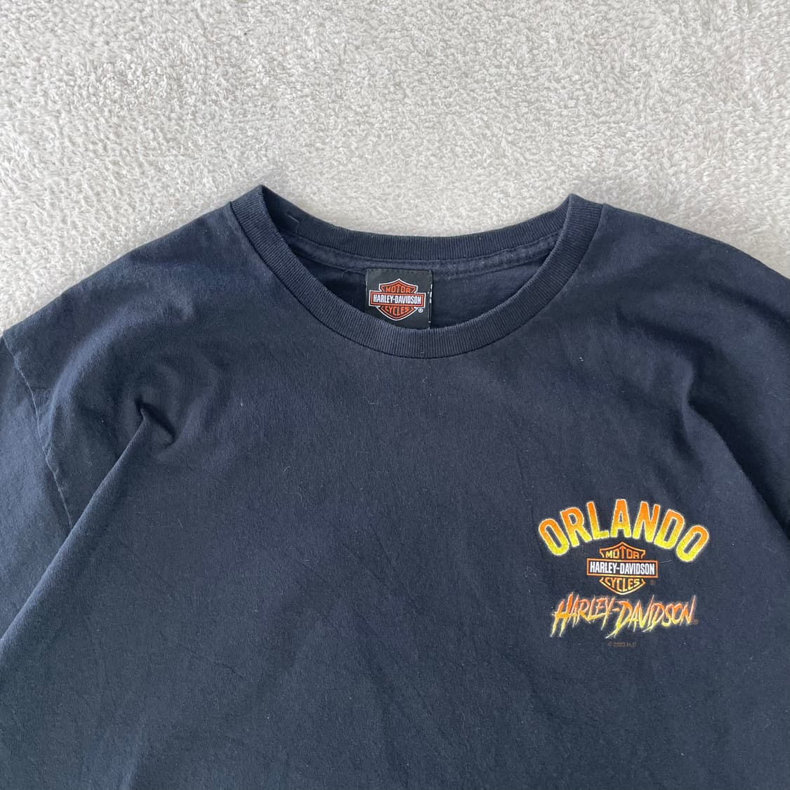 할리데이비슨 올란도 할로윈라이더 프린팅 티셔츠 상품이미지3