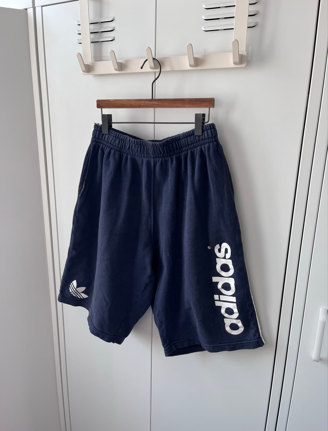 90's adidas 아디다스 네이비 카프리 숏츠 트레이닝팬츠 상품이미지1