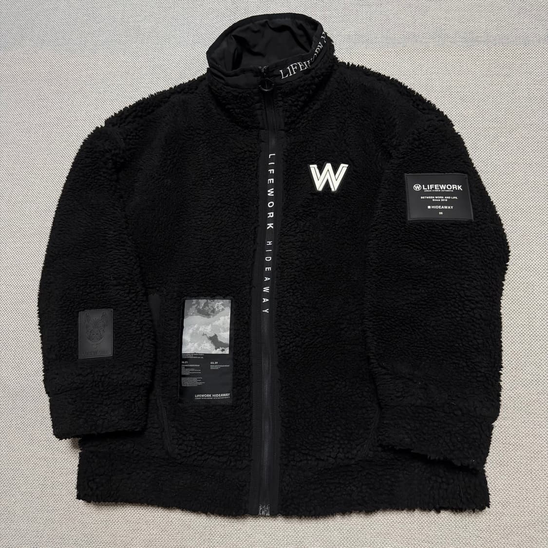 라이프워크 W 빅로고 플리스 자켓 상품이미지1