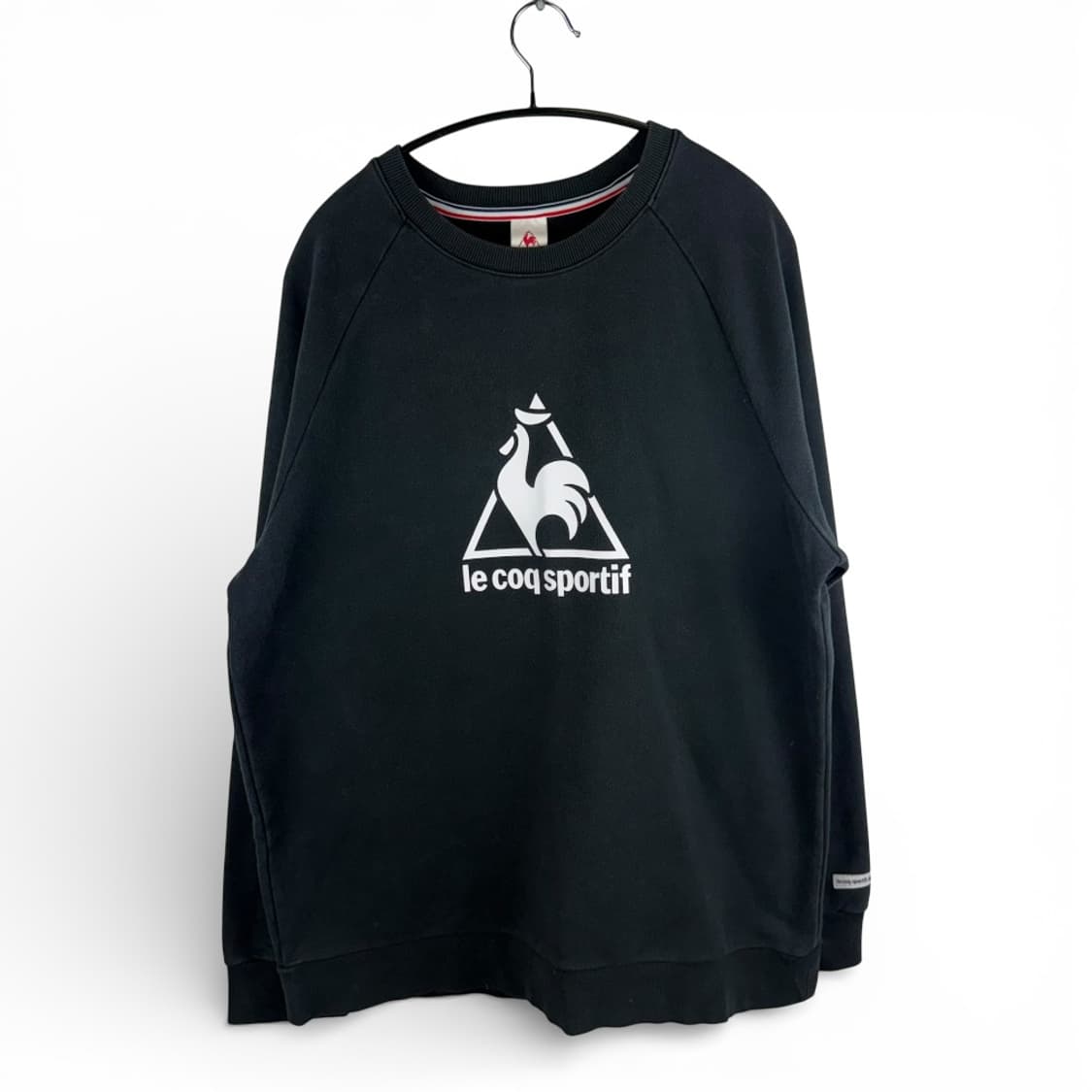 110) 르꼬끄 로고 맨투맨 블랙 상품이미지1