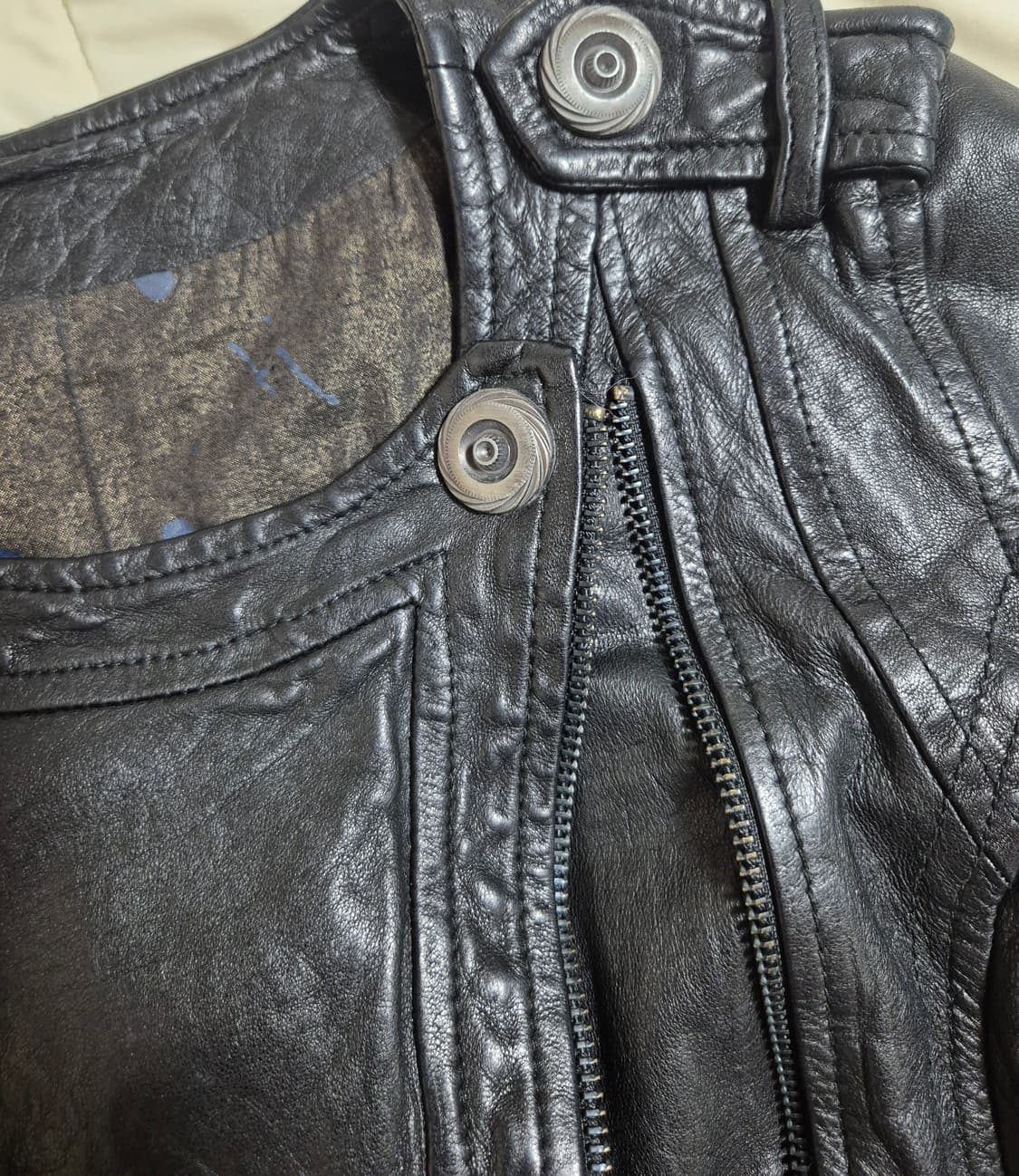 펑크 락시크 빈티지 리얼가죽자켓 상품이미지2