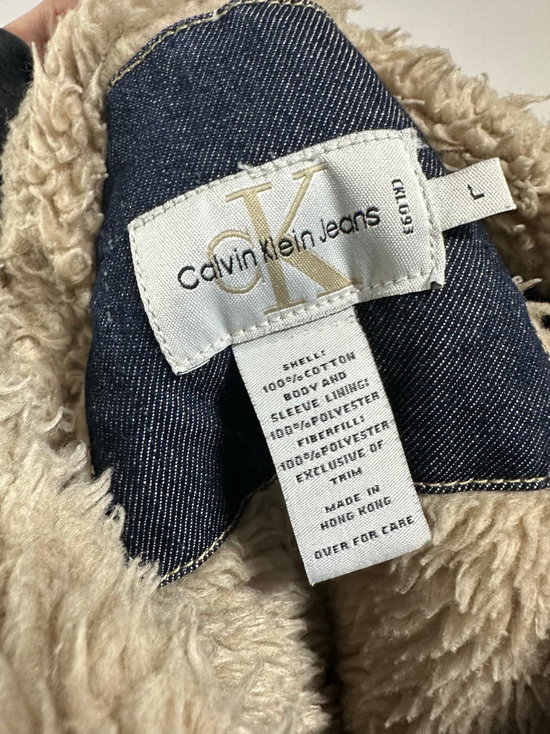 캘빈클라인 데님 쉐르파 자켓 상품이미지3