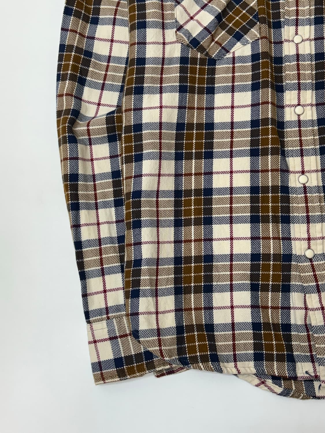 00s Levi's 리바이스 투포켓 웨스턴 체크 셔츠  상품이미지5