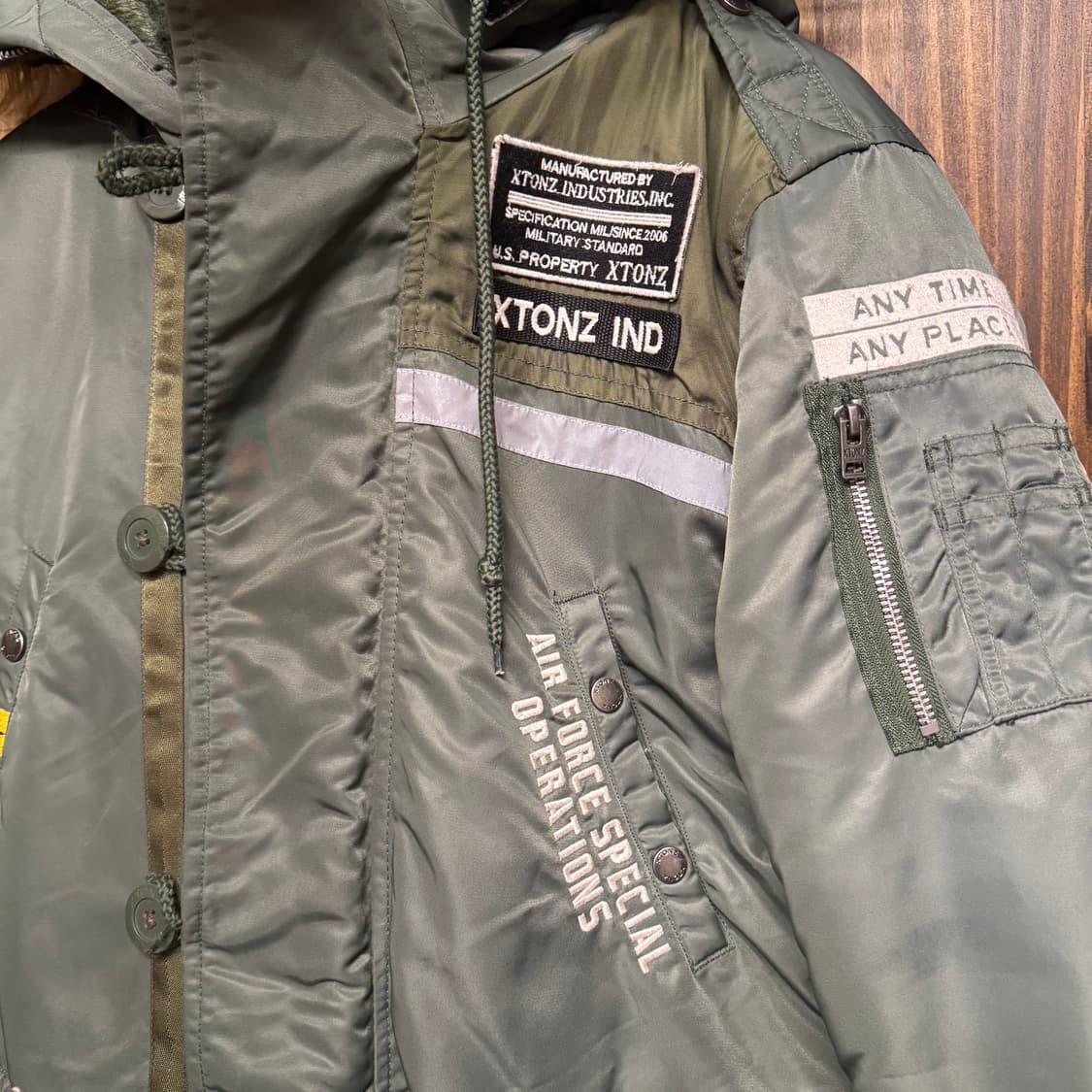 Xtonz fur bomber jacket 상품이미지4