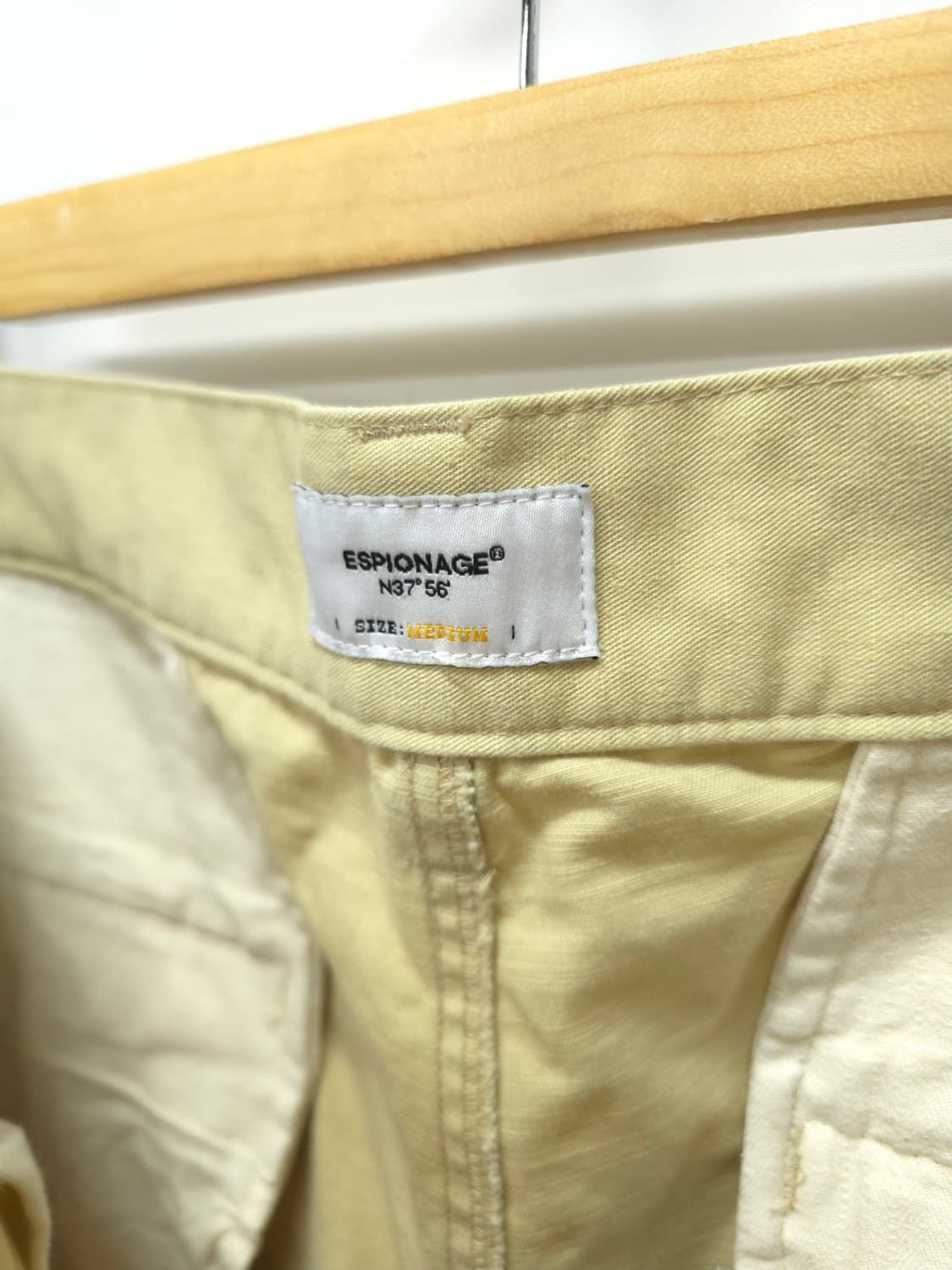 에스피오나지 베이지 투턱 코튼팬츠 (32) 상품이미지8