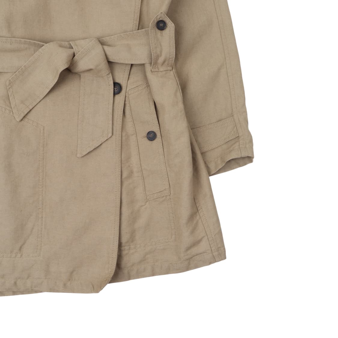 이자벨마랑 린넨 베이지 더블 트렌치 코트 상품이미지4