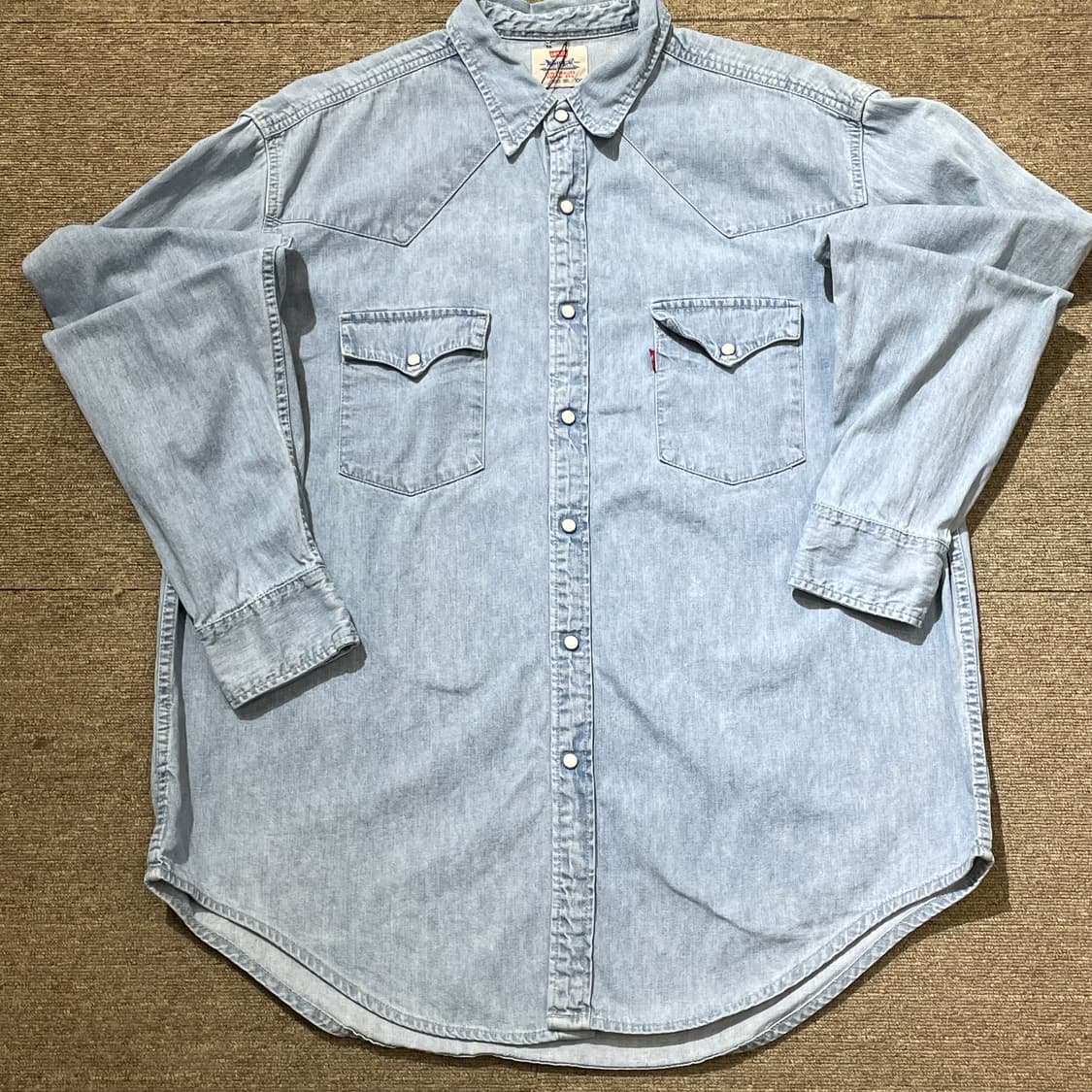 (XXL) 90s Levi's 리바이스 코튼 데님 셔츠 상품이미지3