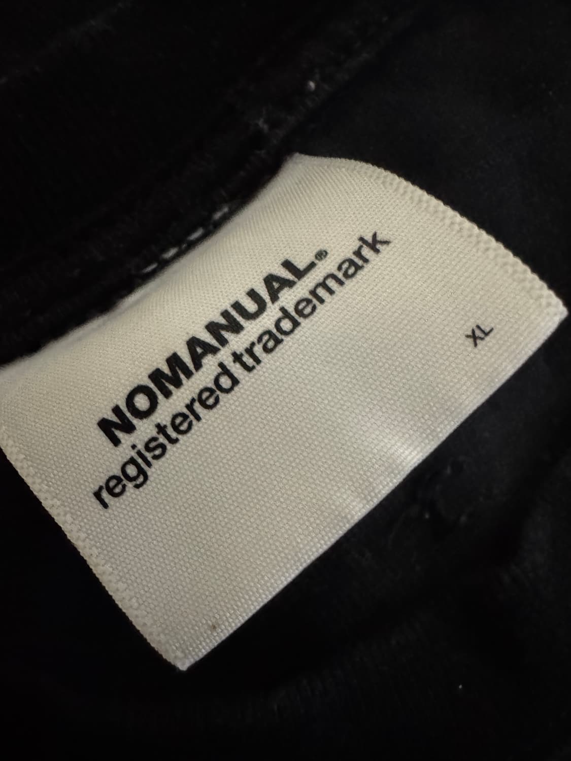 희귀!! 노메뉴얼 사무라이 뒷 프린팅 반팔 티셔츠 XL 블랙 상품이미지3