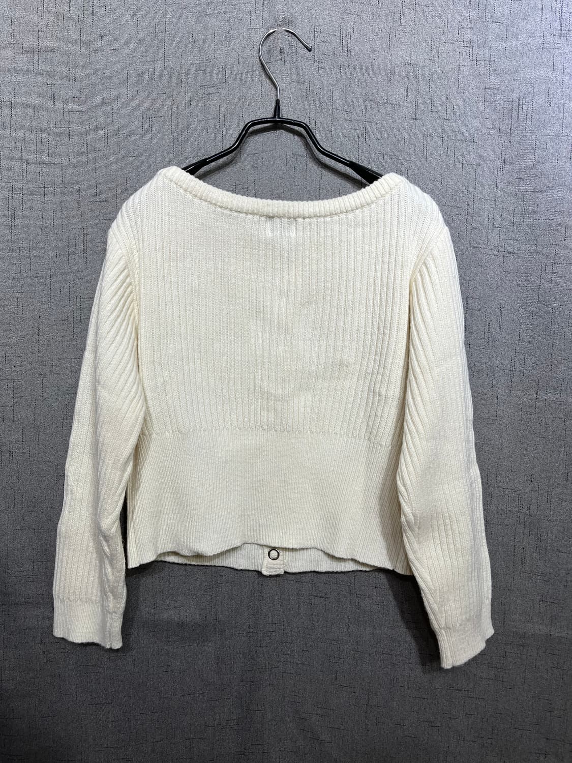 24FW 레터프롬문 캐시미어 혼방 골지 가디건 상품이미지3