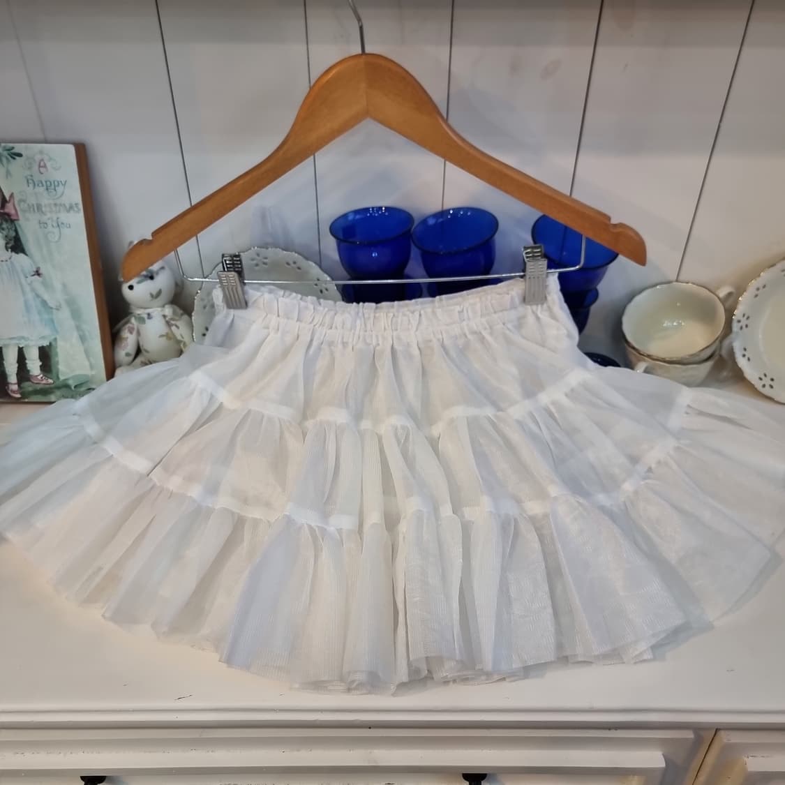 화이트 티어드 페티코트 스커트 상품이미지3