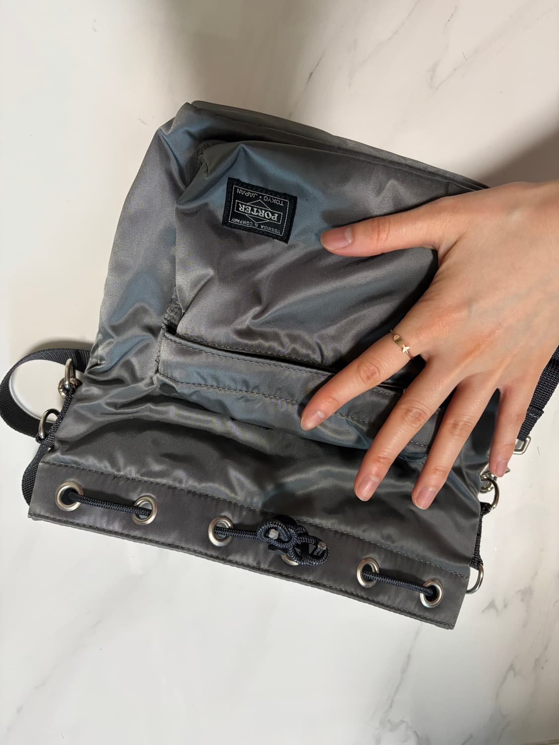 요시다 포터 벌룬삭 실버 그레이 상품이미지2