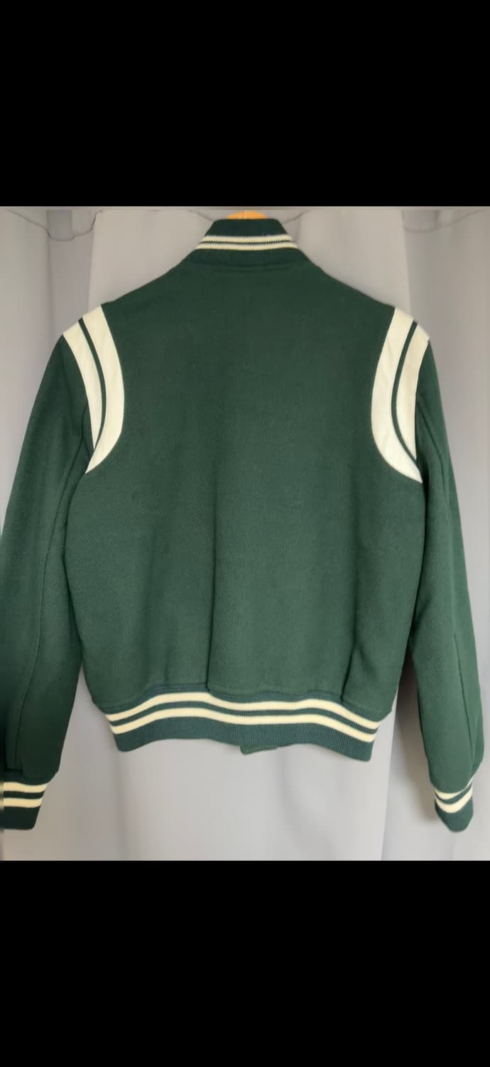 (48) 생로랑 테디 바시티 자켓 그린 상품이미지3