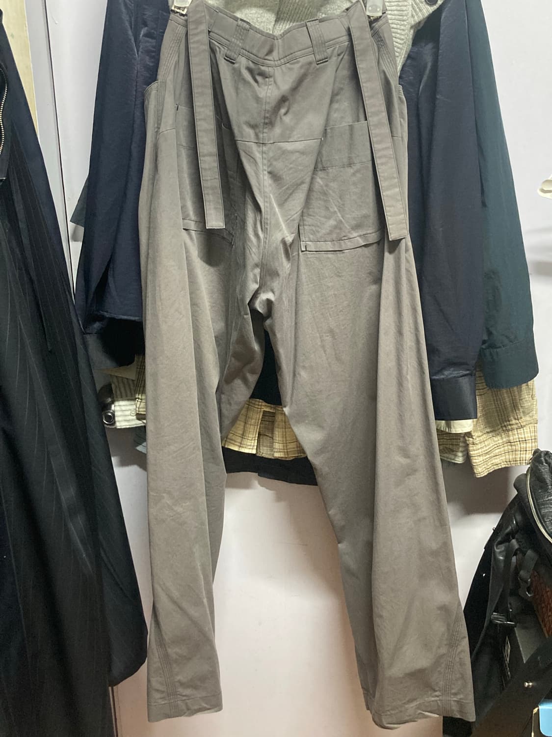 고낙 스켈레톤 팬츠 퍼플그레이 2사이즈 상품이미지3