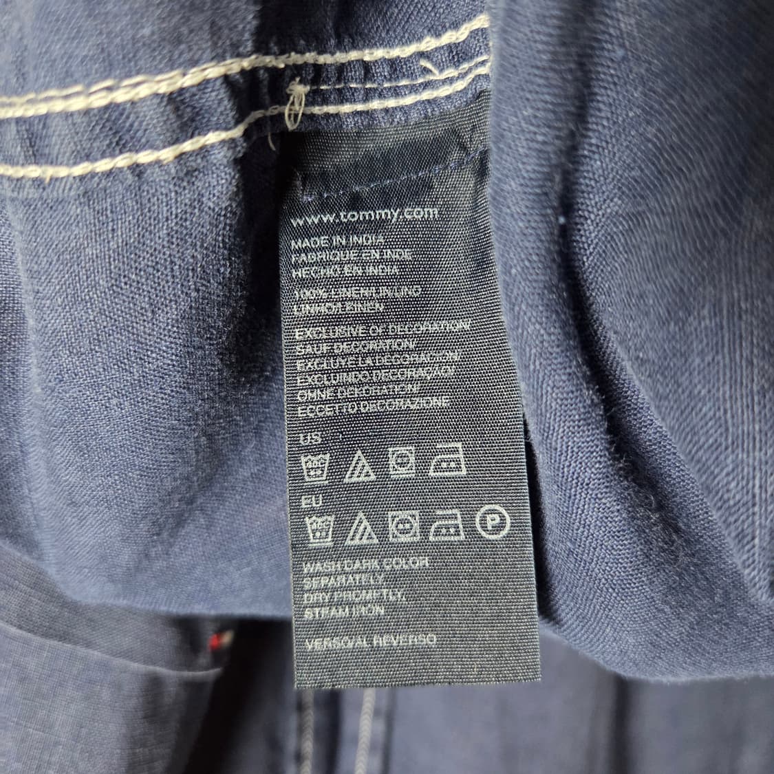 타미힐피거 린넨 반소매 셔츠 상품이미지6