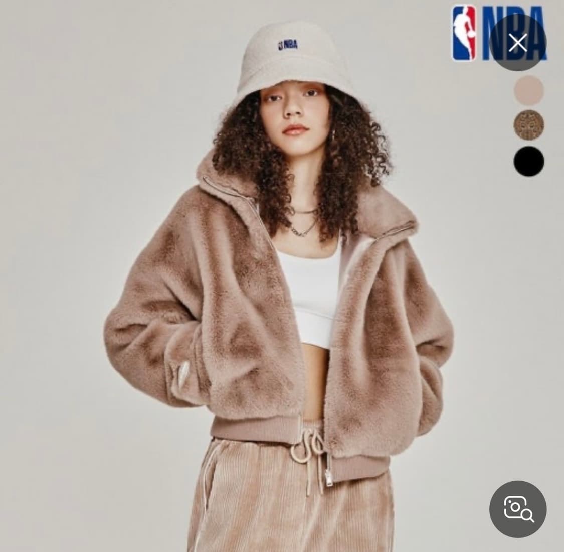 NBA 퍼자켓 xs 블랙 상품이미지3