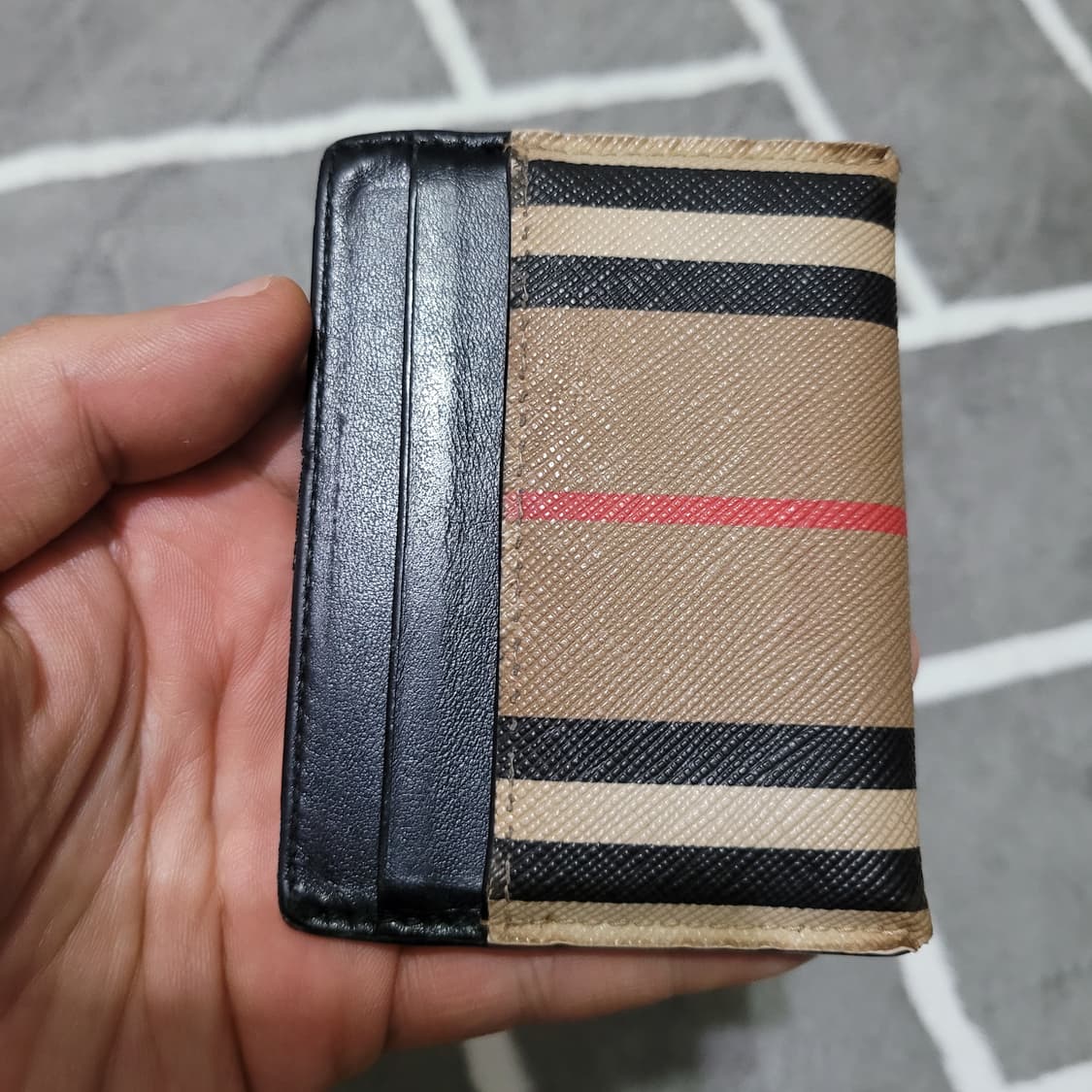 정품 버버리 체크 카드지갑 상품이미지2