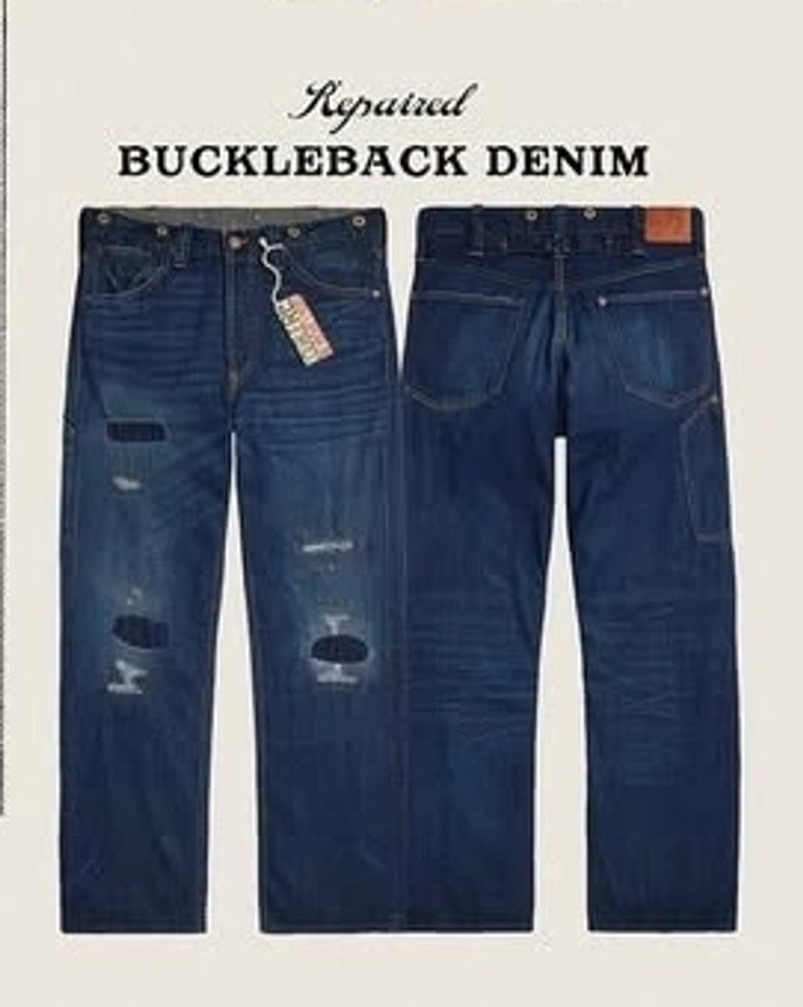 RRL 빈티지5포켓 버클백 데님 32/30 새상품 상품이미지1