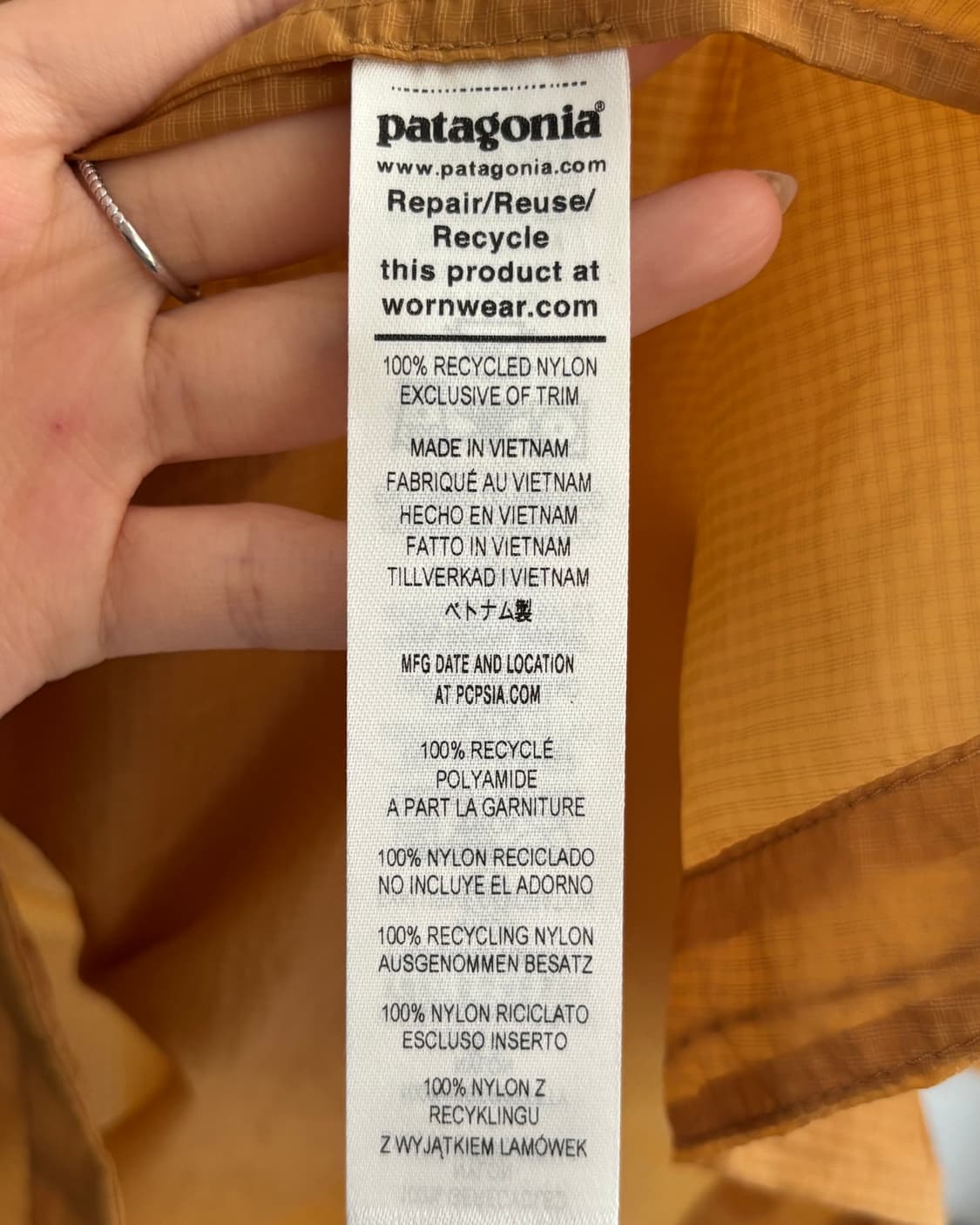 Patagonia 파타고니아 후디니 경량 바람막이 자켓 상품이미지10