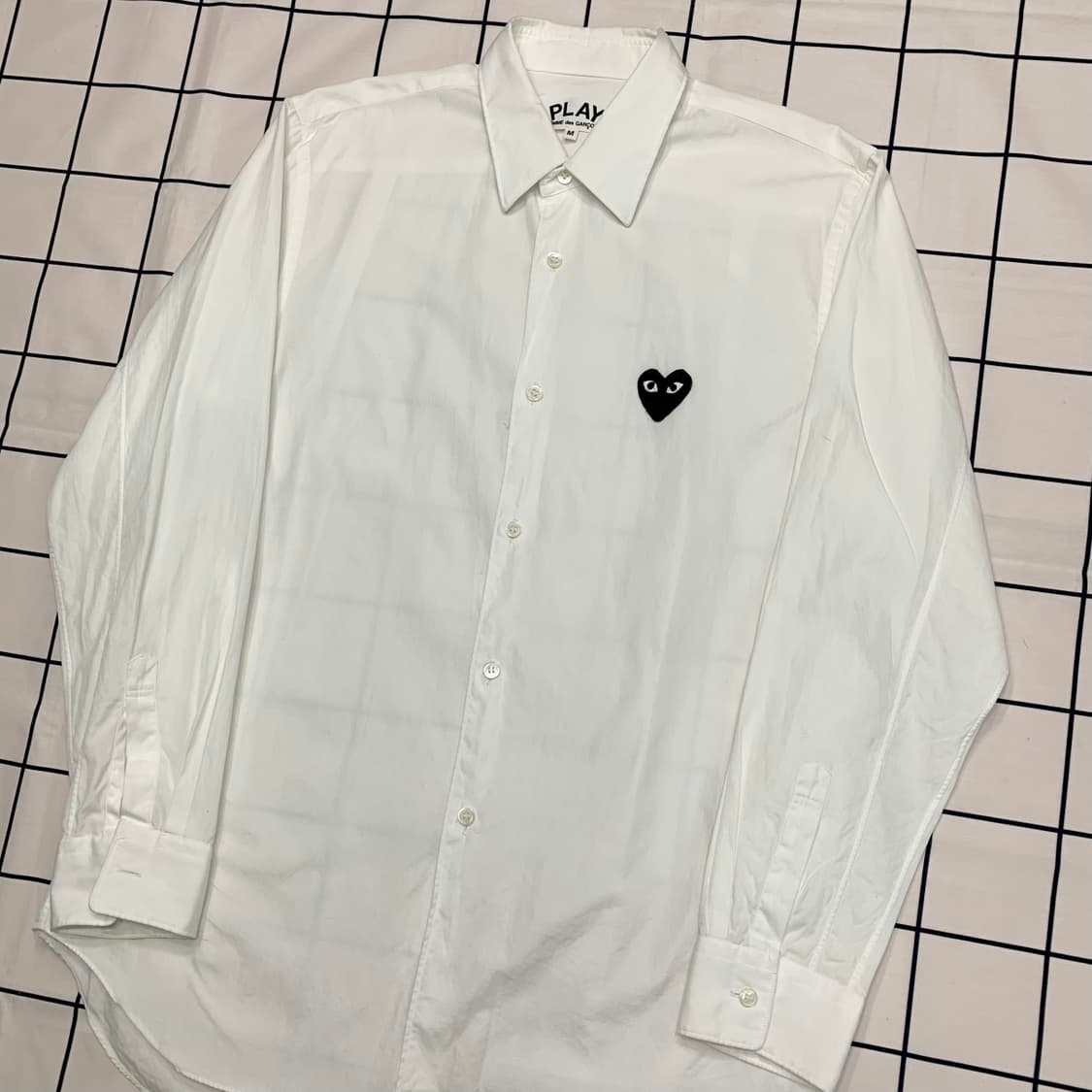 정품 꼼데가르송 화이트 셔츠 상품이미지1