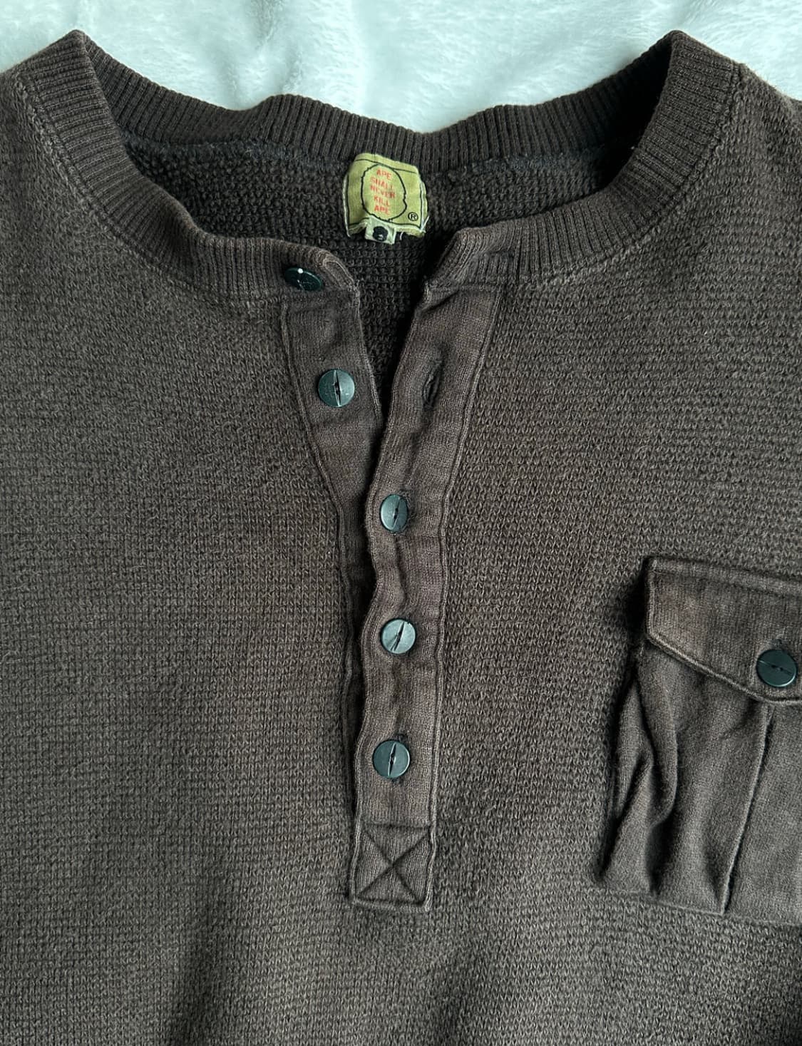 베이프 와플 헨리넥 맨투맨 상품이미지2