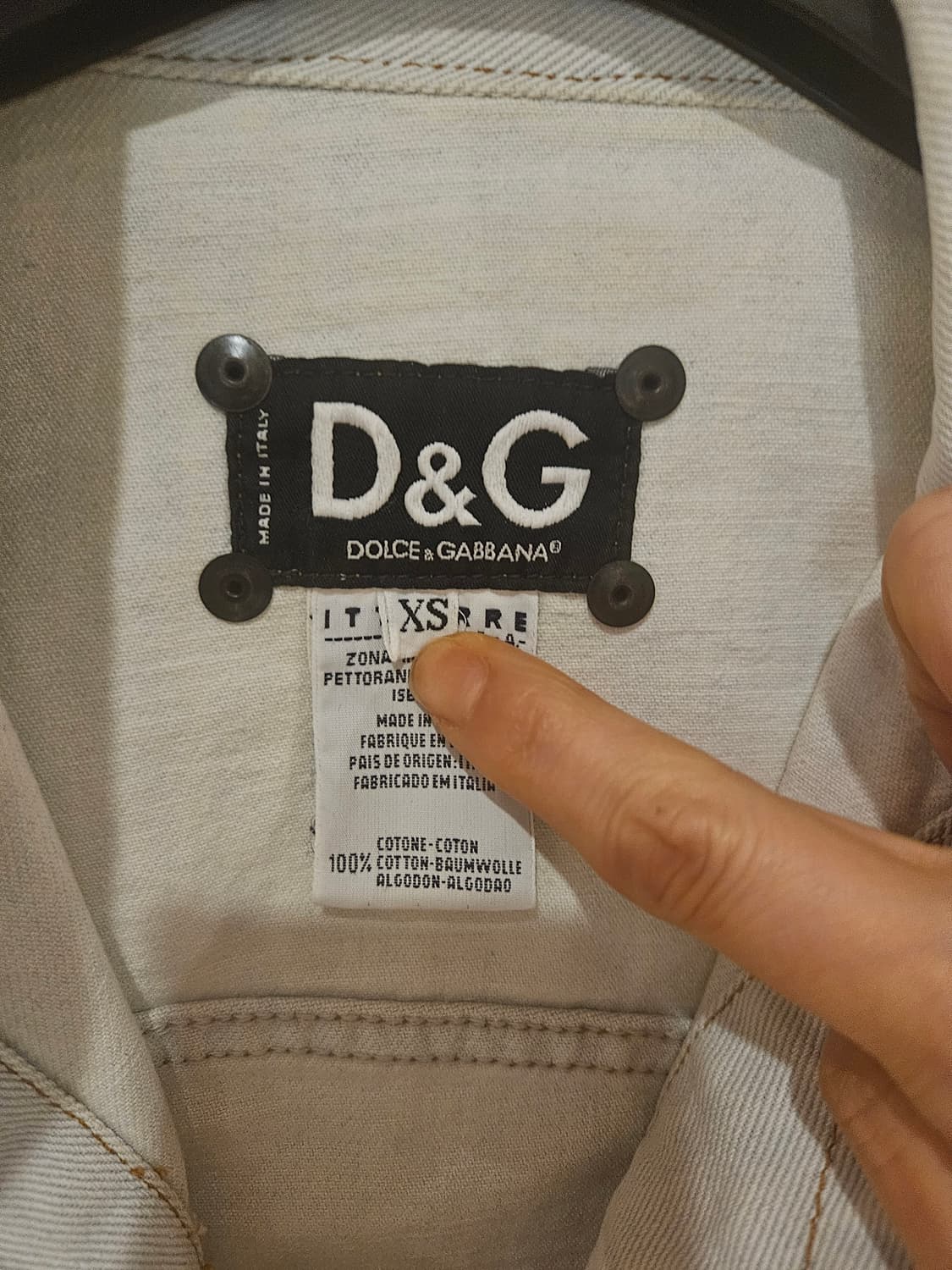 돌체엔가바나 슬림핏연청데님자켓 상품이미지3