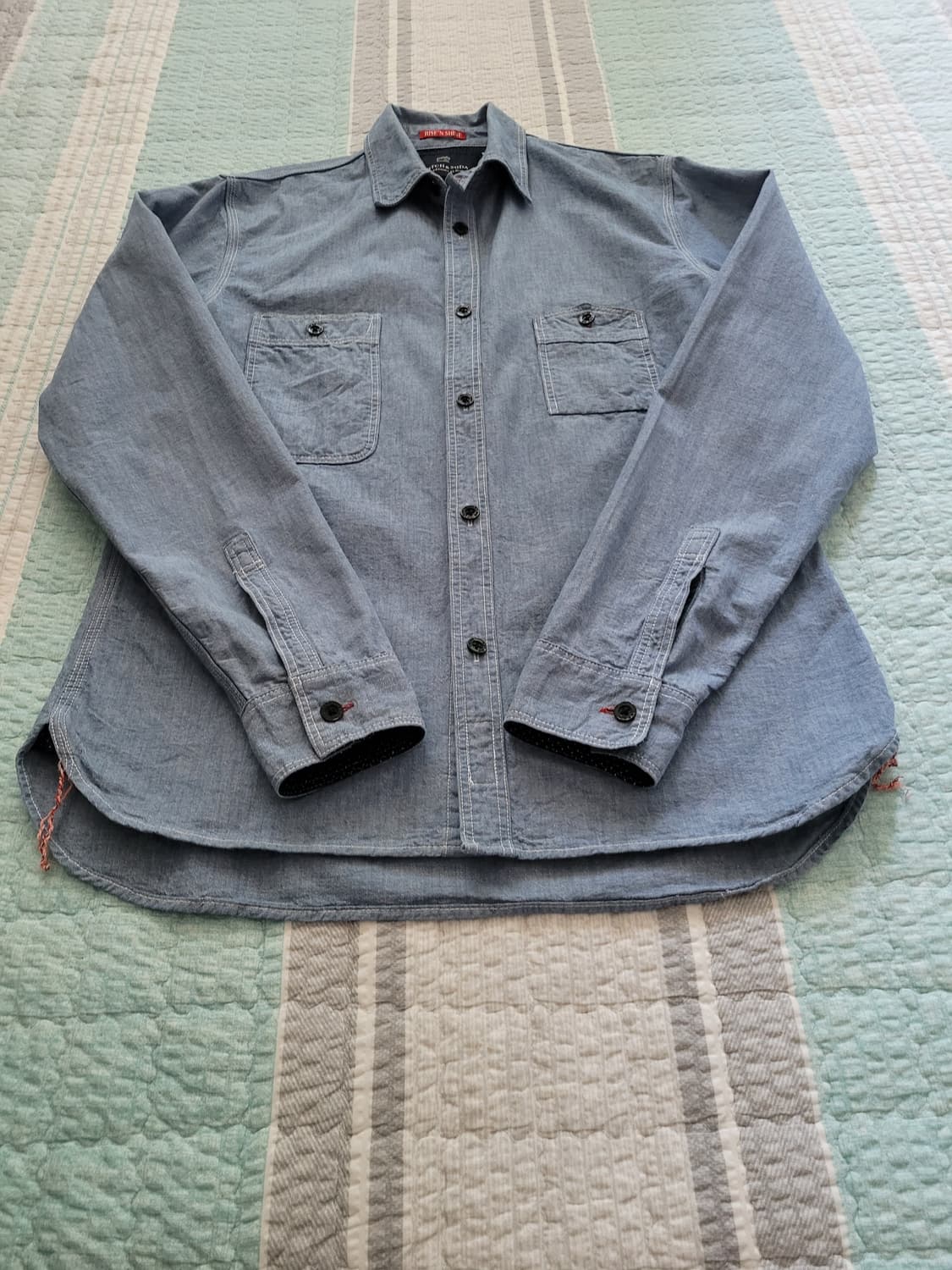 스카치앤소다 Scotch&Soda. 샴브레이 워크셔츠. L 100사이즈 상품이미지4