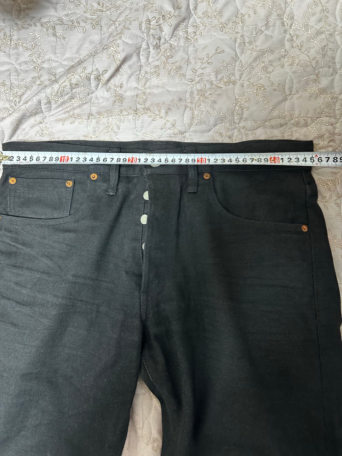 RRL 블랙 온 블랙 슬림 34x32 상품이미지10