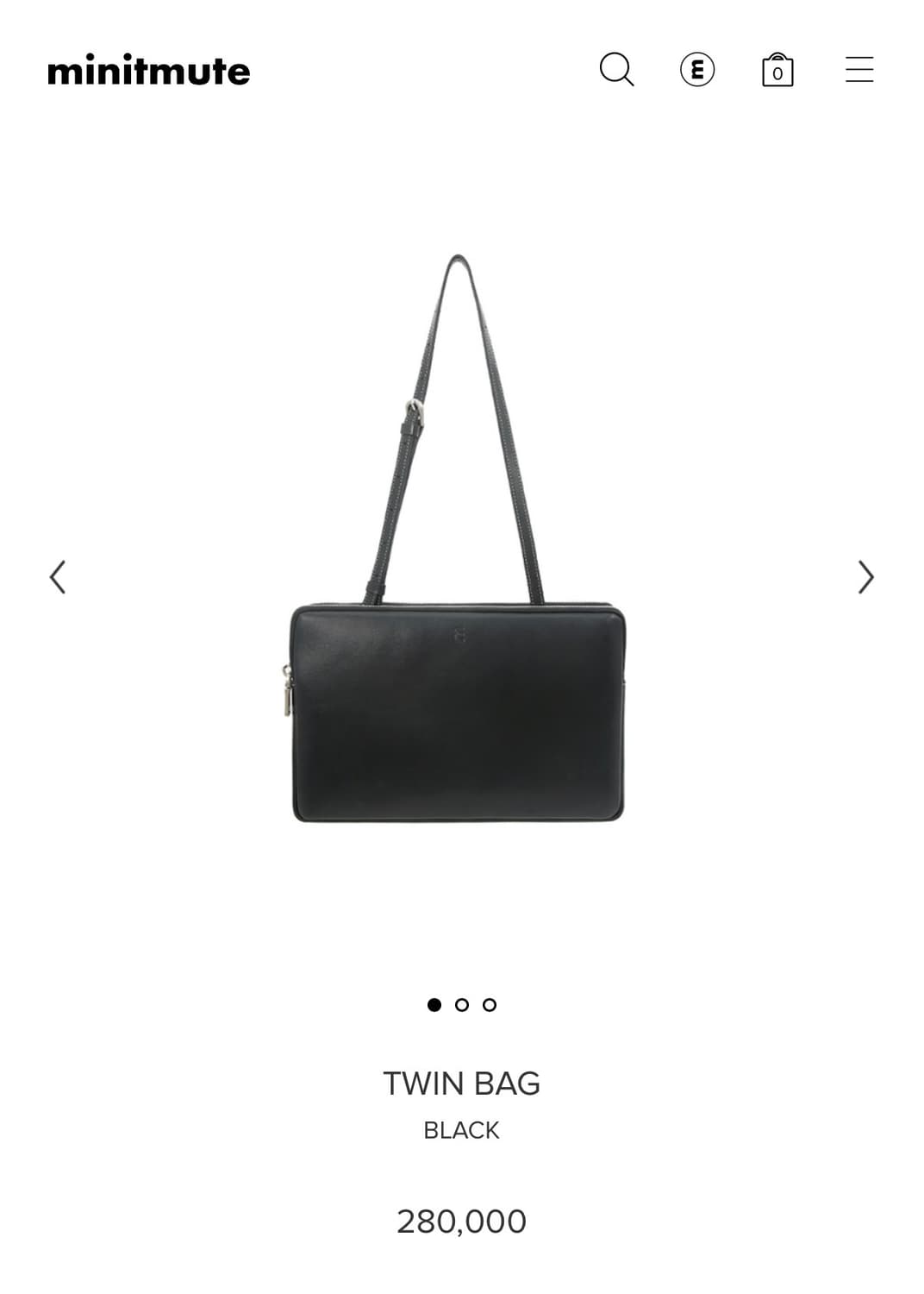 미닛뮤트 트윈백 블랙 상품이미지5