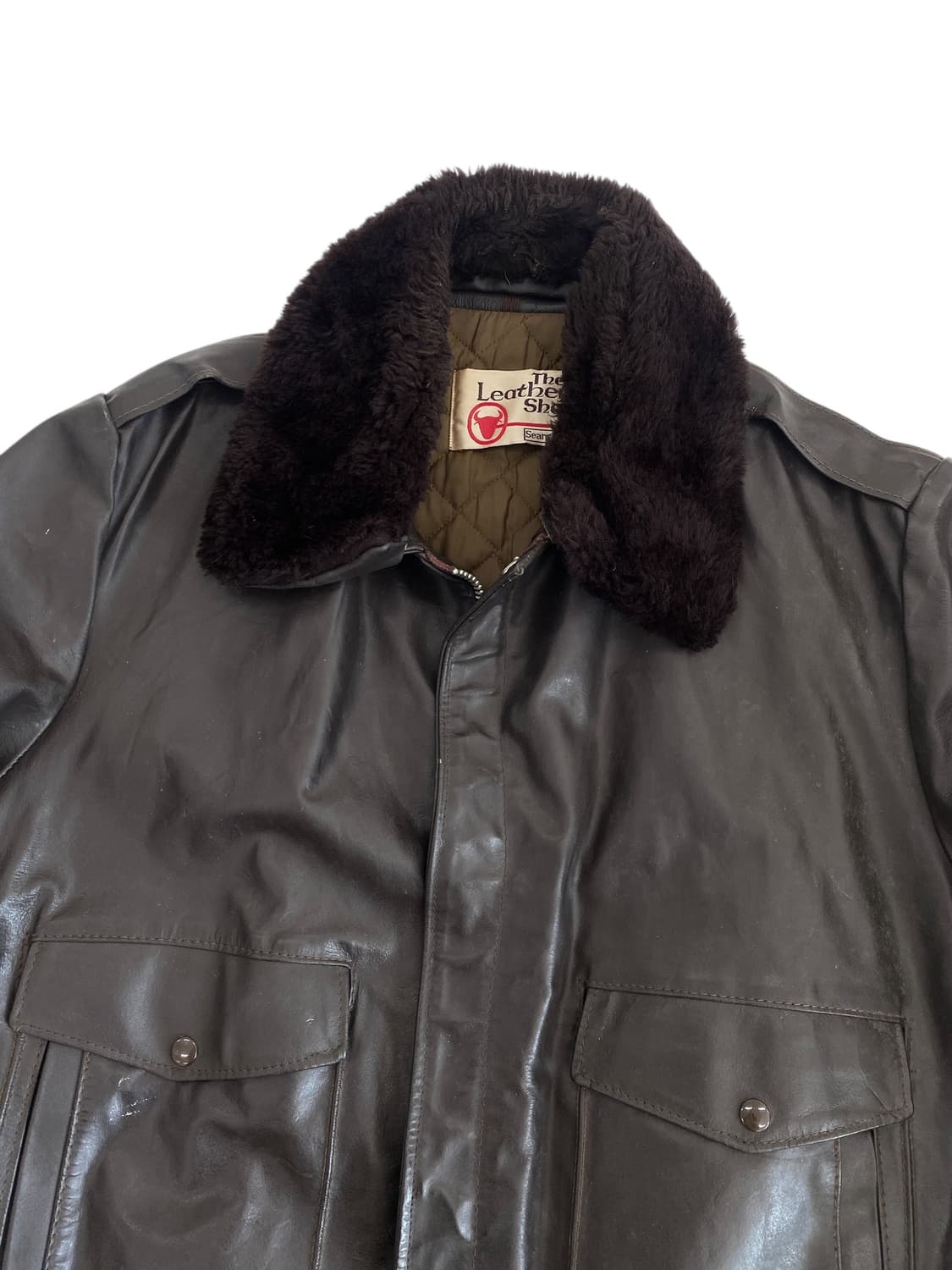 7-80's 시어스 더 레더샵 A-2 플라이트 자켓 상품이미지4