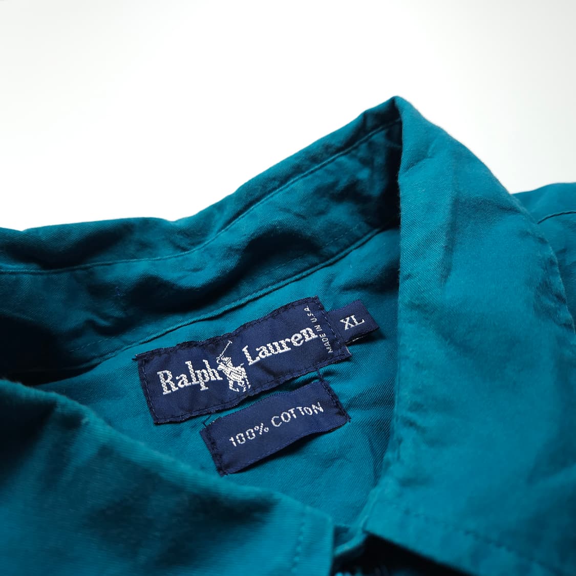 폴로 랄프로렌 포니 로고 미니멀 솔리드 오버핏 셔츠 (XXL) 상품이미지5