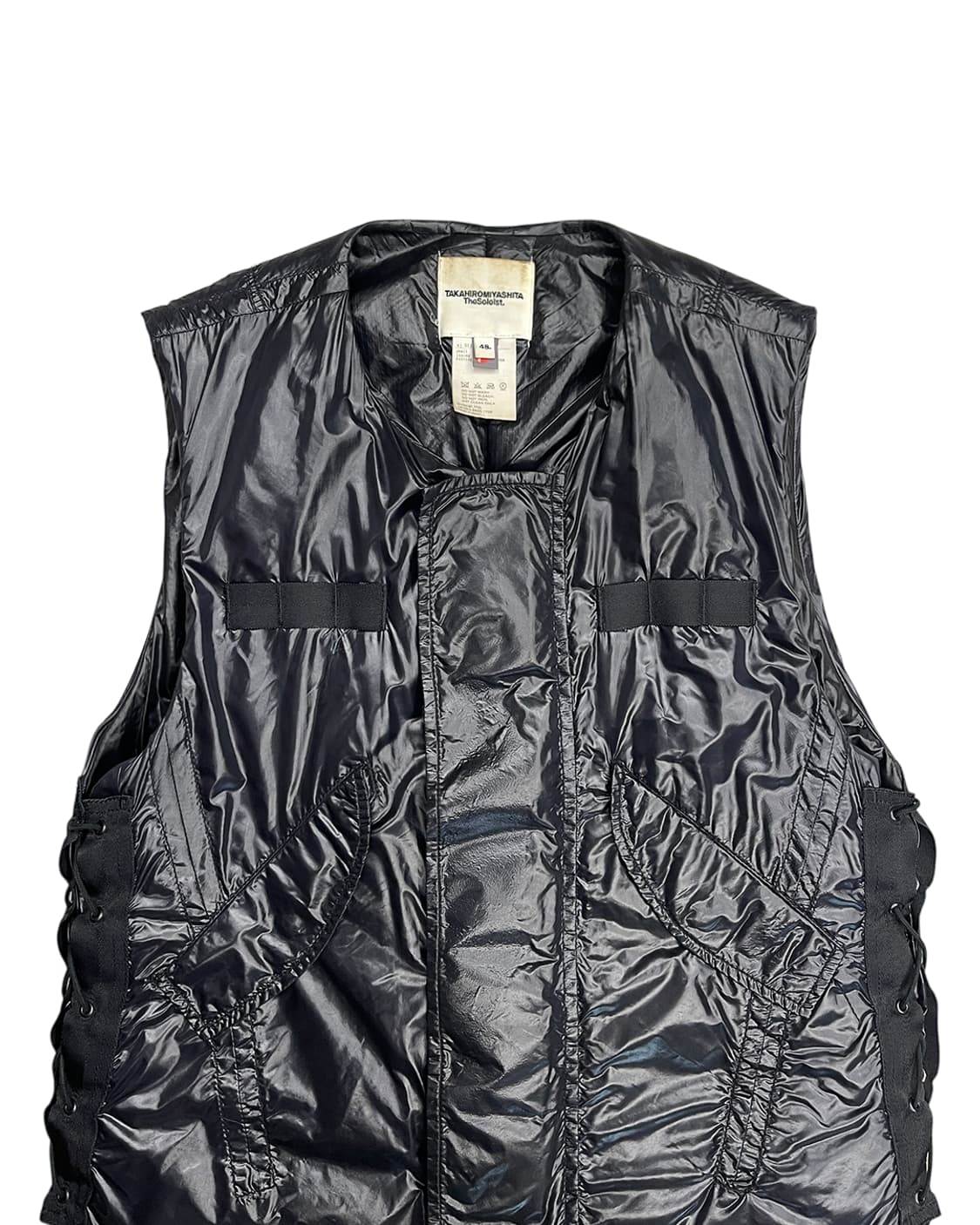 타카히로 미야시타 더 솔로이스트 17SS 레이스업 디테일 밀리터리 베스트 상품이미지5