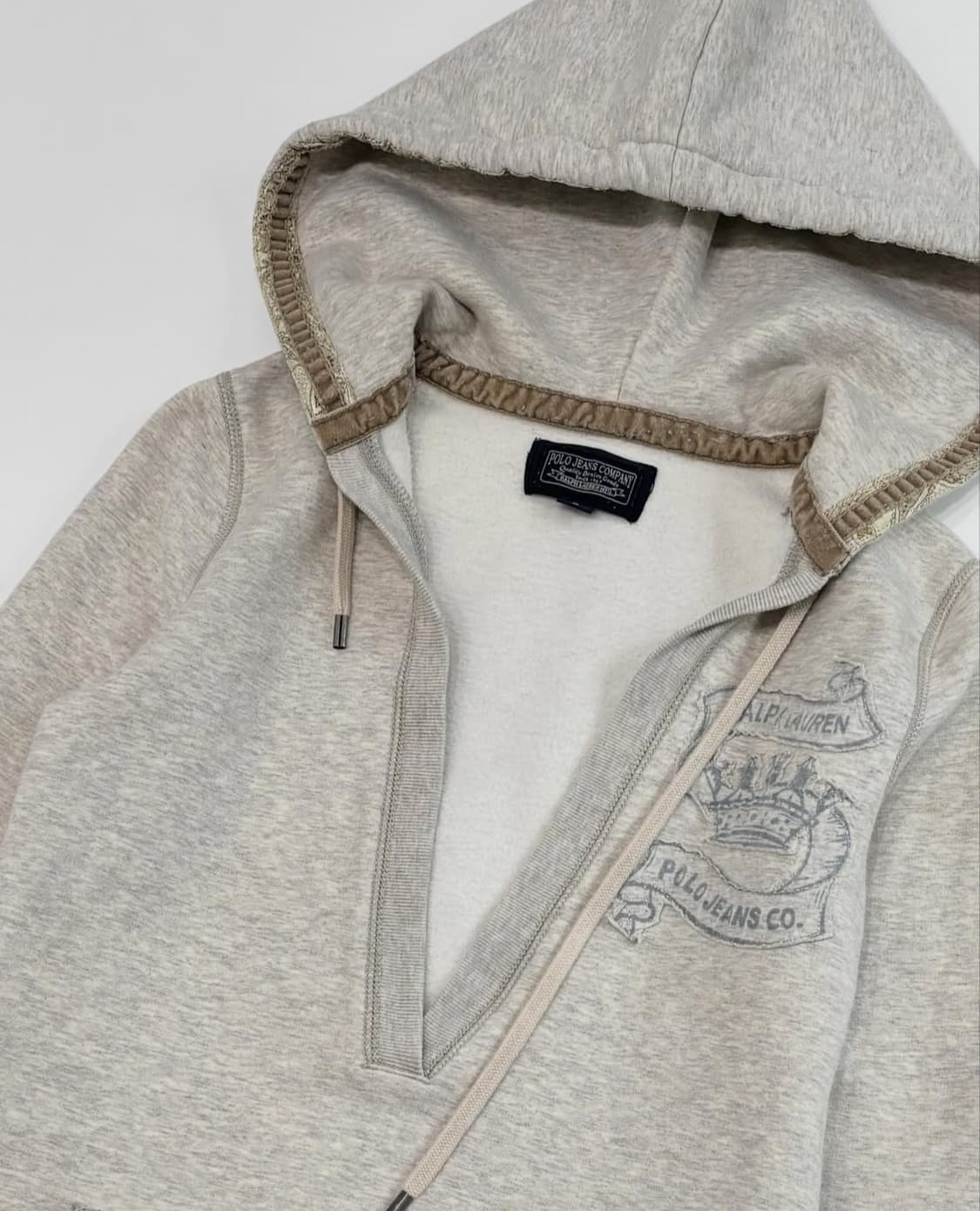 폴로 브이넥 후드티 폴로진스 상품이미지2