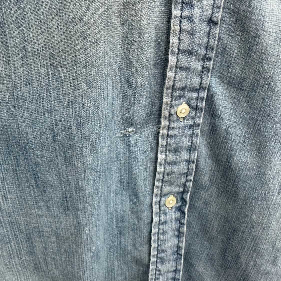 90 폴로 랄프로렌 남자 워싱 데님 셔츠 상품이미지5