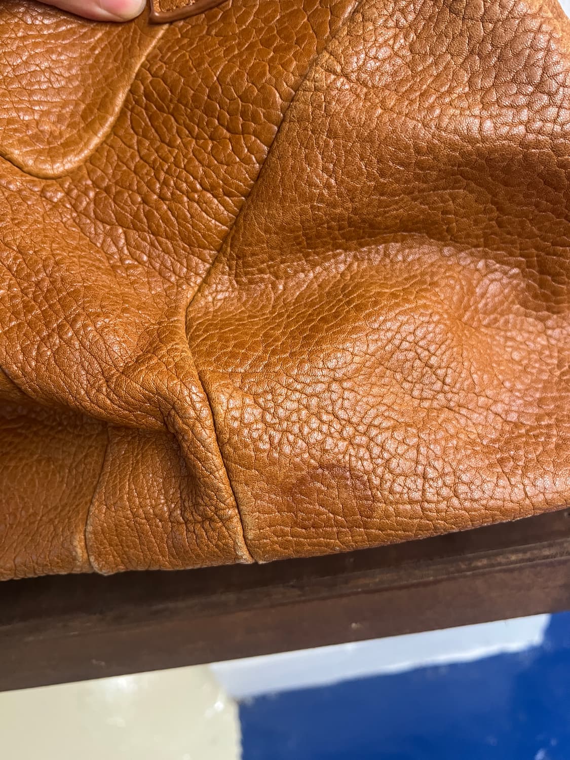 90-00s YSL 입생로랑 Italy 레더 백 상품이미지5