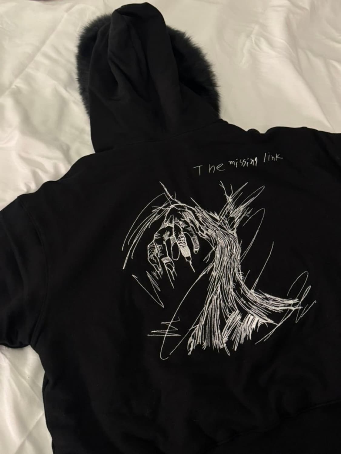 Undermycar 언더마이카 퍼후드집업 블랙 1size 상품이미지2