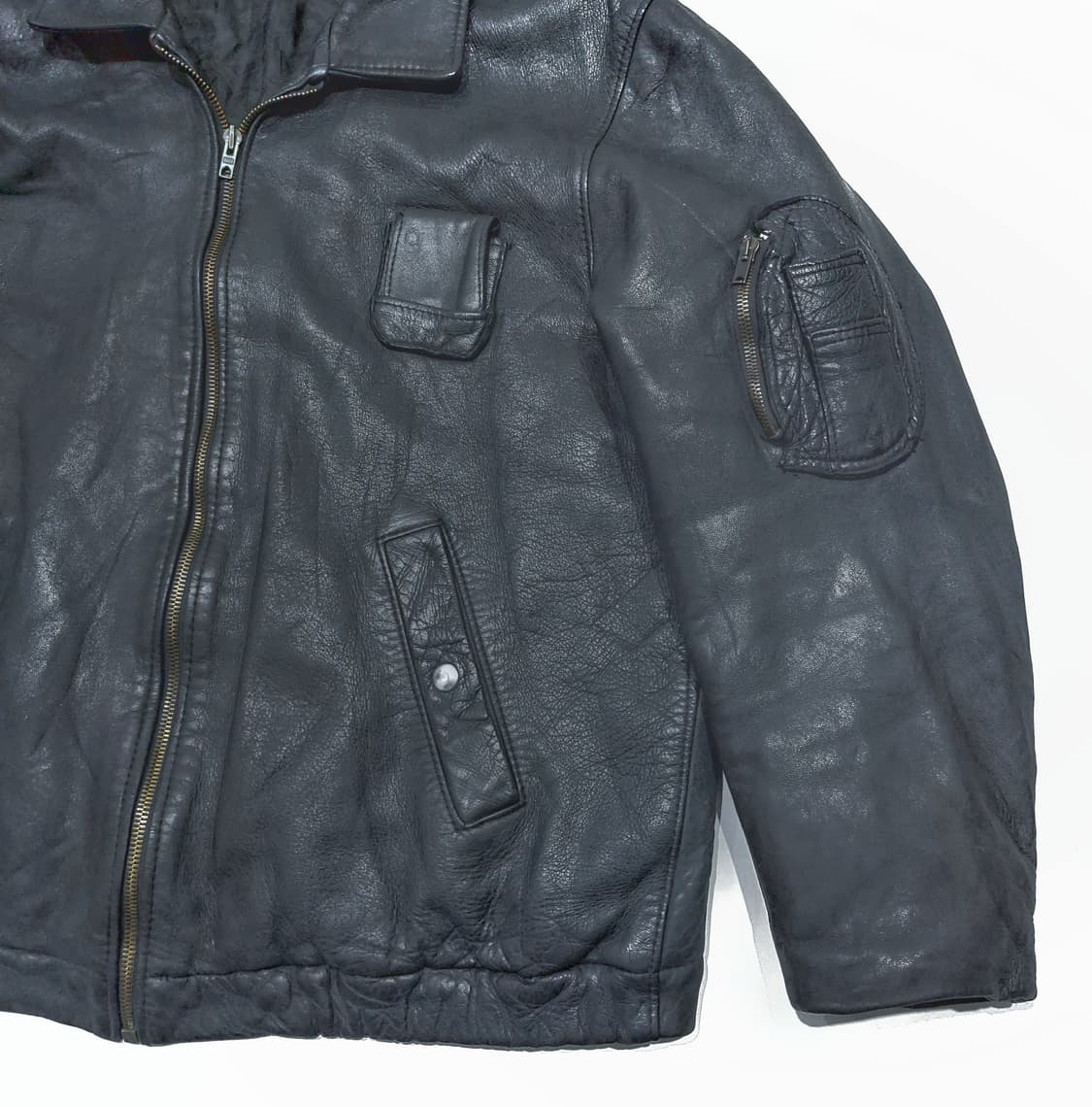프랑스군 60~70s 레더 파일럿 자켓 (105-110)  프렌치 레더 상품이미지4